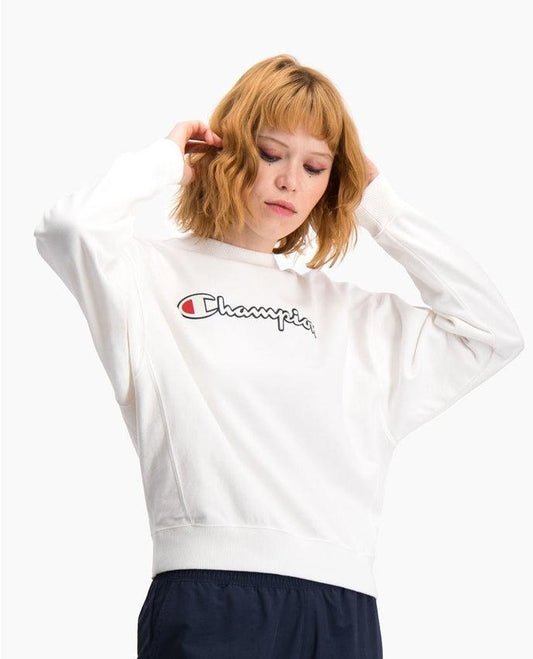 CHAMPION Felpa Logo White 112640 - Sandrini Calzature e Abbigliamento