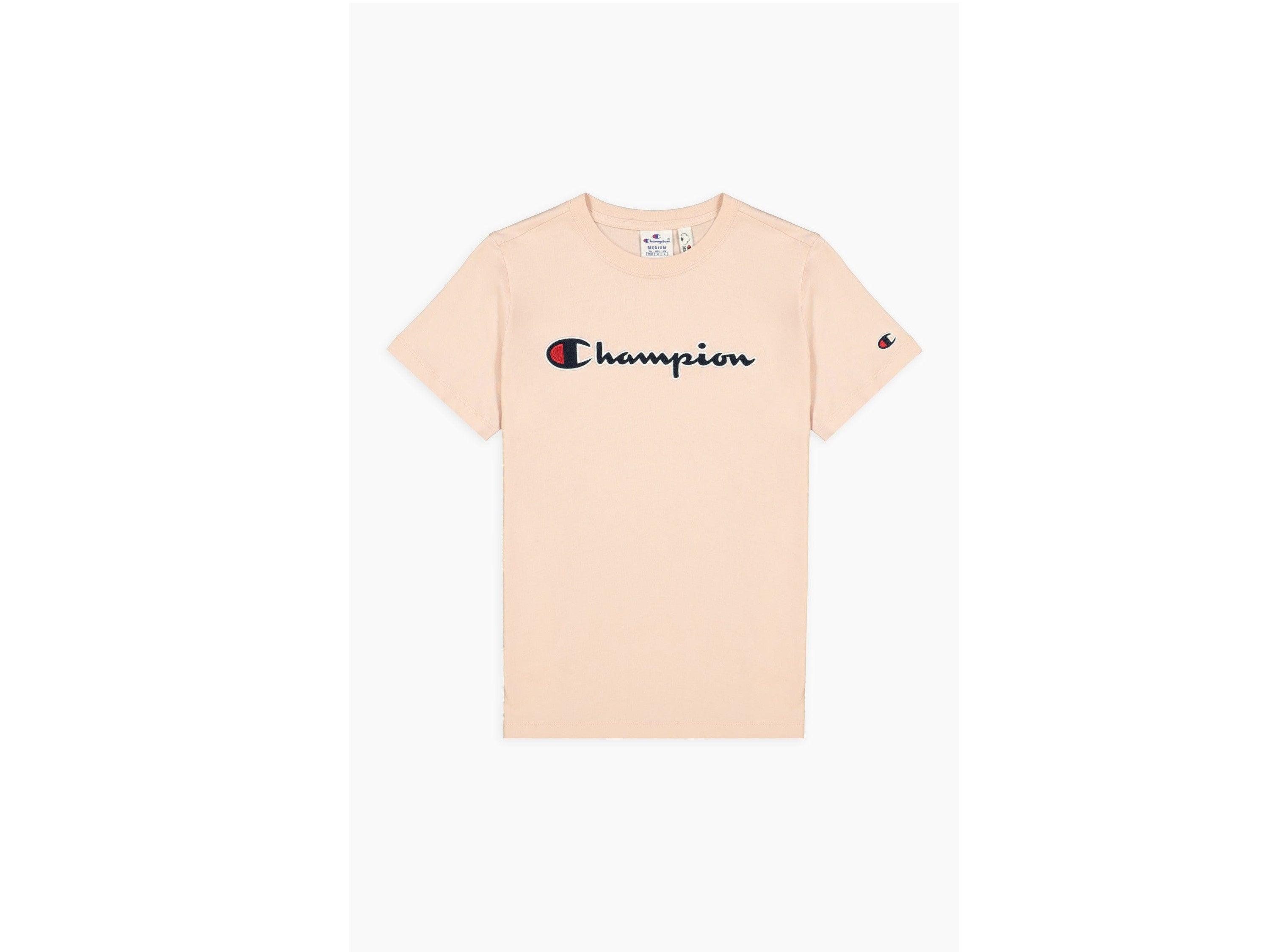 CHAMPION T-Shirt Logo Rosa 114472 - Sandrini Calzature e Abbigliamento
