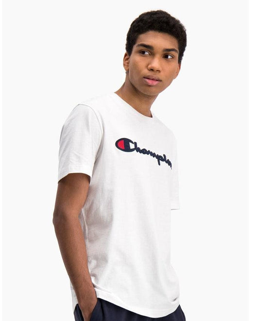 CHAMPION T-Shirt Logo White 214194 - Sandrini Calzature e Abbigliamento