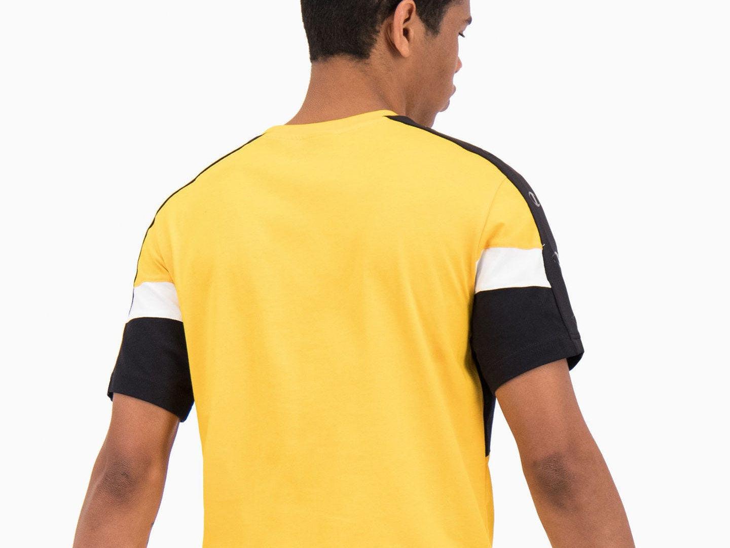CHAMPION T-Shirt Logo Yellow White Black 214789 - Sandrini Calzature e Abbigliamento