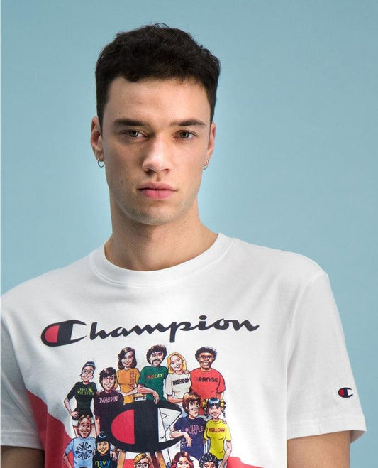 CHAMPION T-Shirt People White 214345 - Sandrini Calzature e Abbigliamento