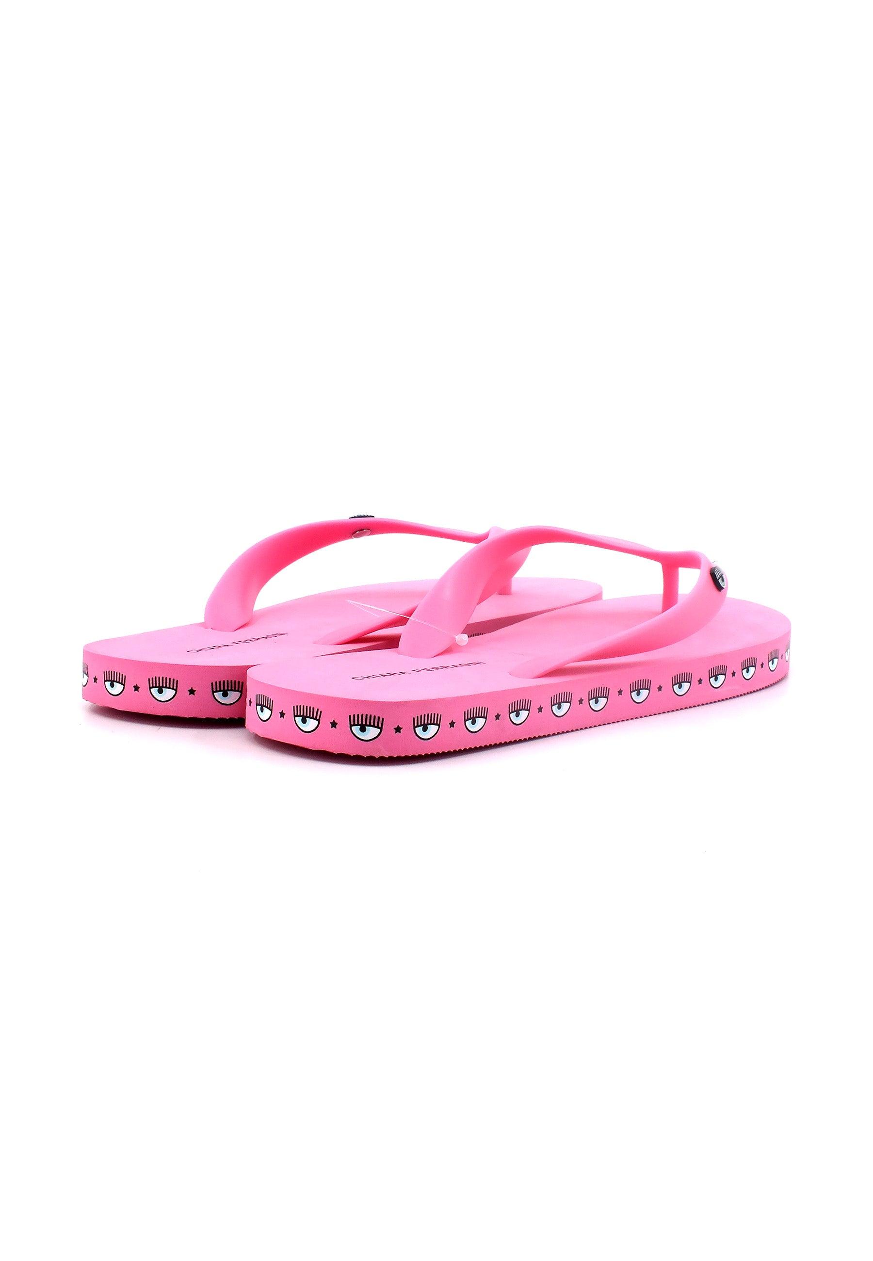 CHIARA FERRAGNI Ciabatta Infradito Donna Pink CF2813-012 - Sandrini Calzature e Abbigliamento