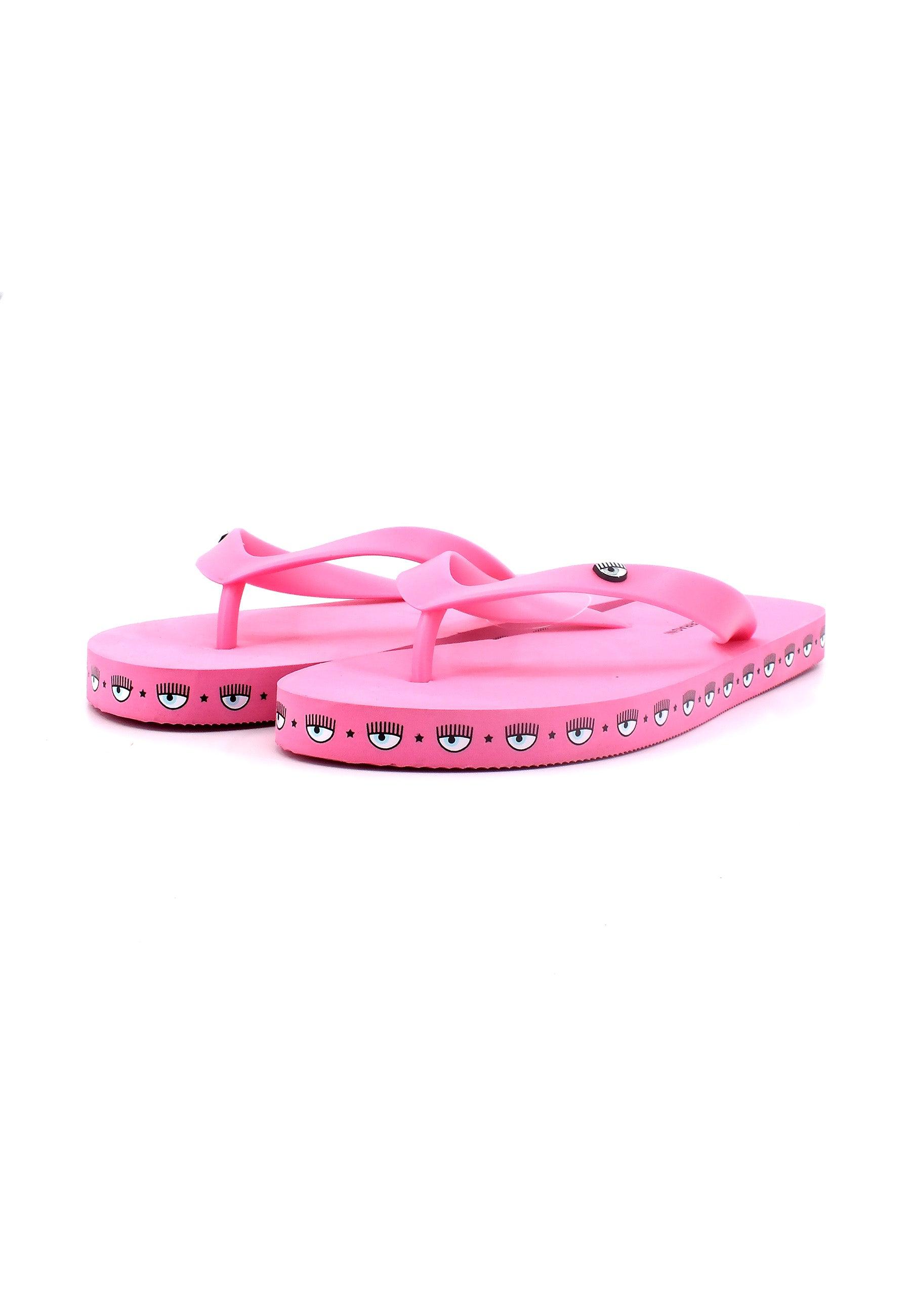 CHIARA FERRAGNI Ciabatta Infradito Donna Pink CF2813-012 - Sandrini Calzature e Abbigliamento