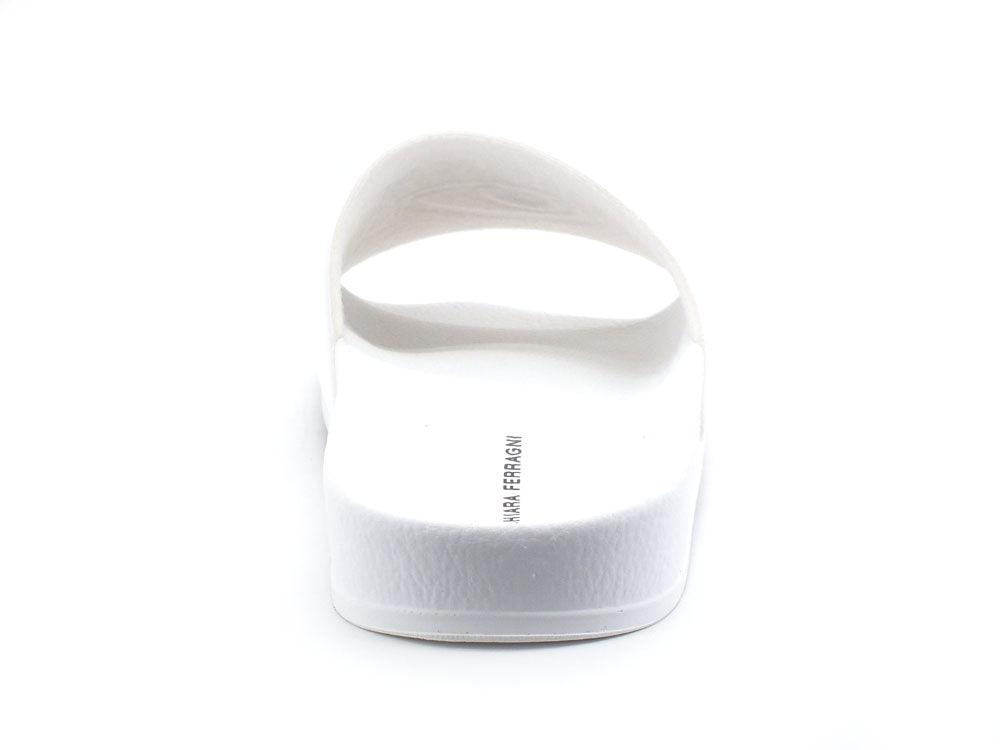 CHIARA FERRAGNI Ciabatta Slipper Eyelike Rubber Bianco White CF2955-009 - Sandrini Calzature e Abbigliamento