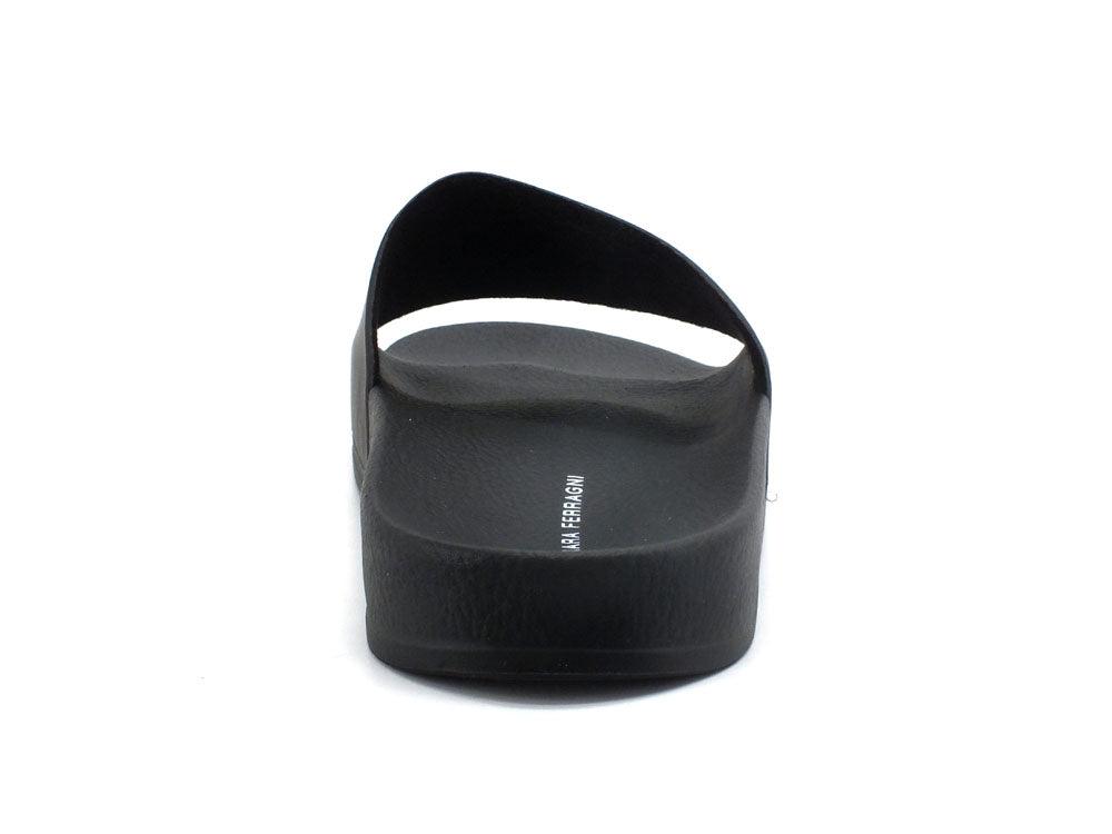 CHIARA FERRAGNI Ciabatta Slipper Eyelike Rubber Black CF2955-001 - Sandrini Calzature e Abbigliamento