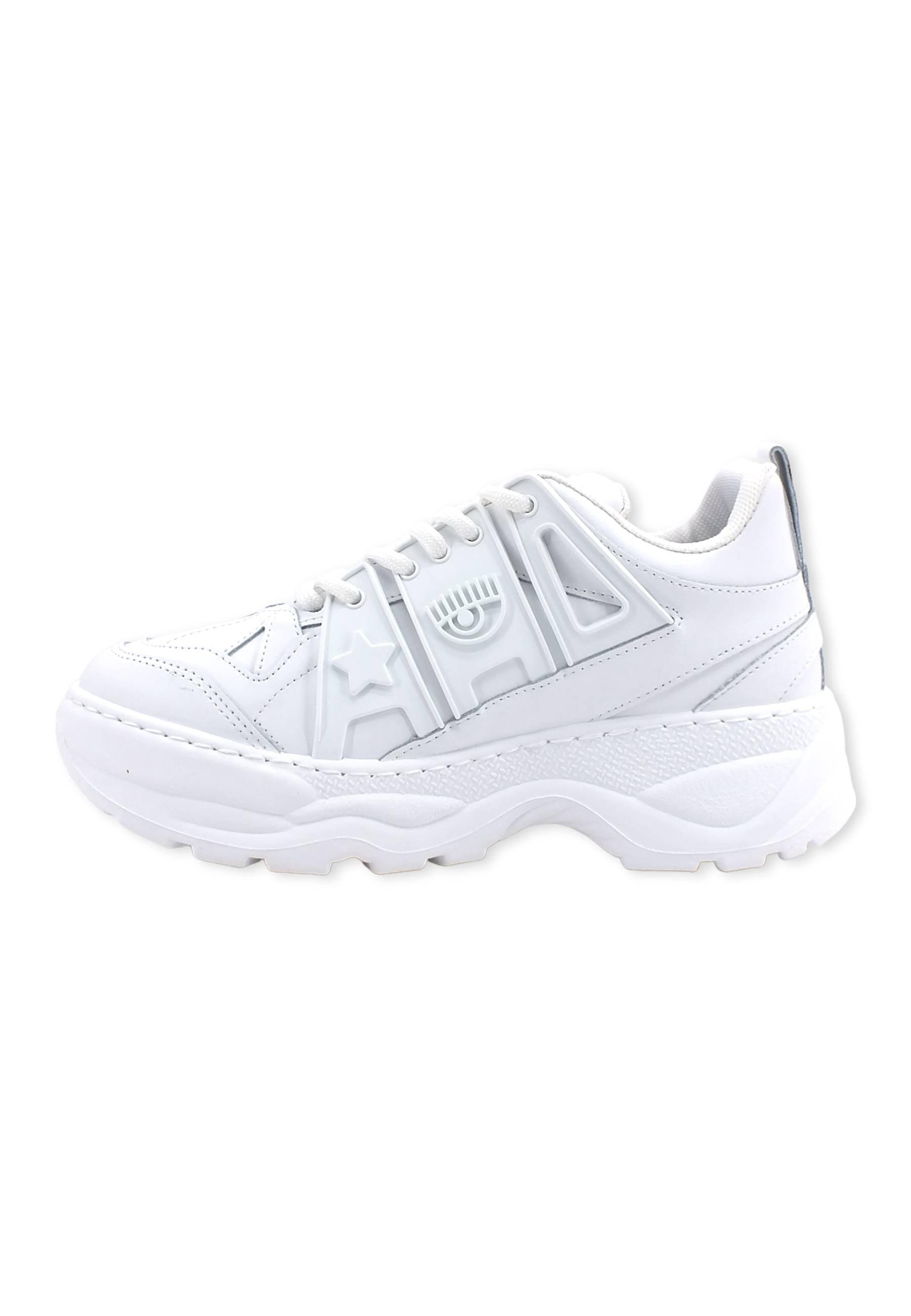 CHIARA FERRAGNI Eye Fly Sneaker Donna White CF3000-009 - Sandrini Calzature e Abbigliamento