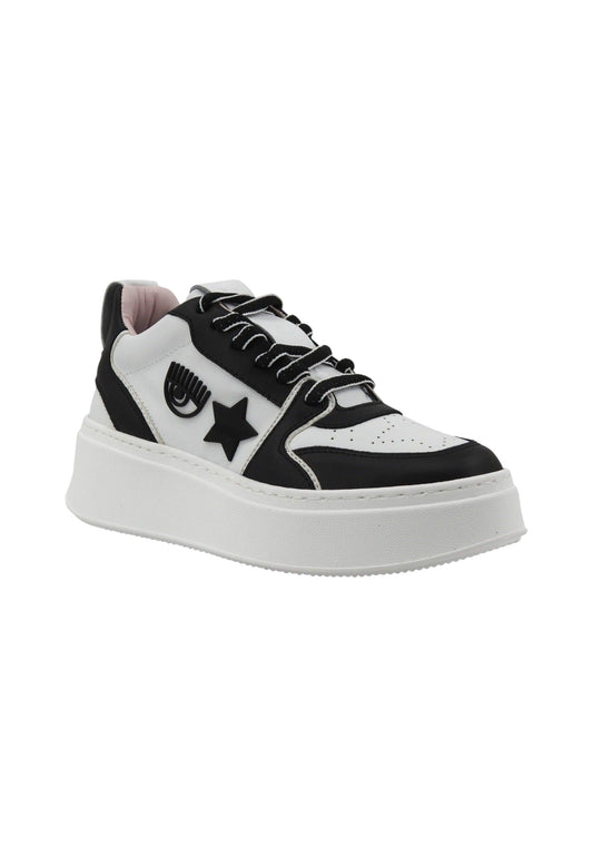 CHIARA FERRAGNI Sneaker Donna White Black CF3217-034 - Sandrini Calzature e Abbigliamento