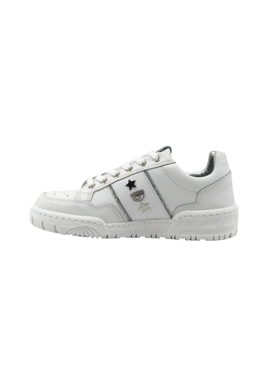 CHIARA FERRAGNI Sneaker Donna White Silver CF3201-064 - Sandrini Calzature e Abbigliamento