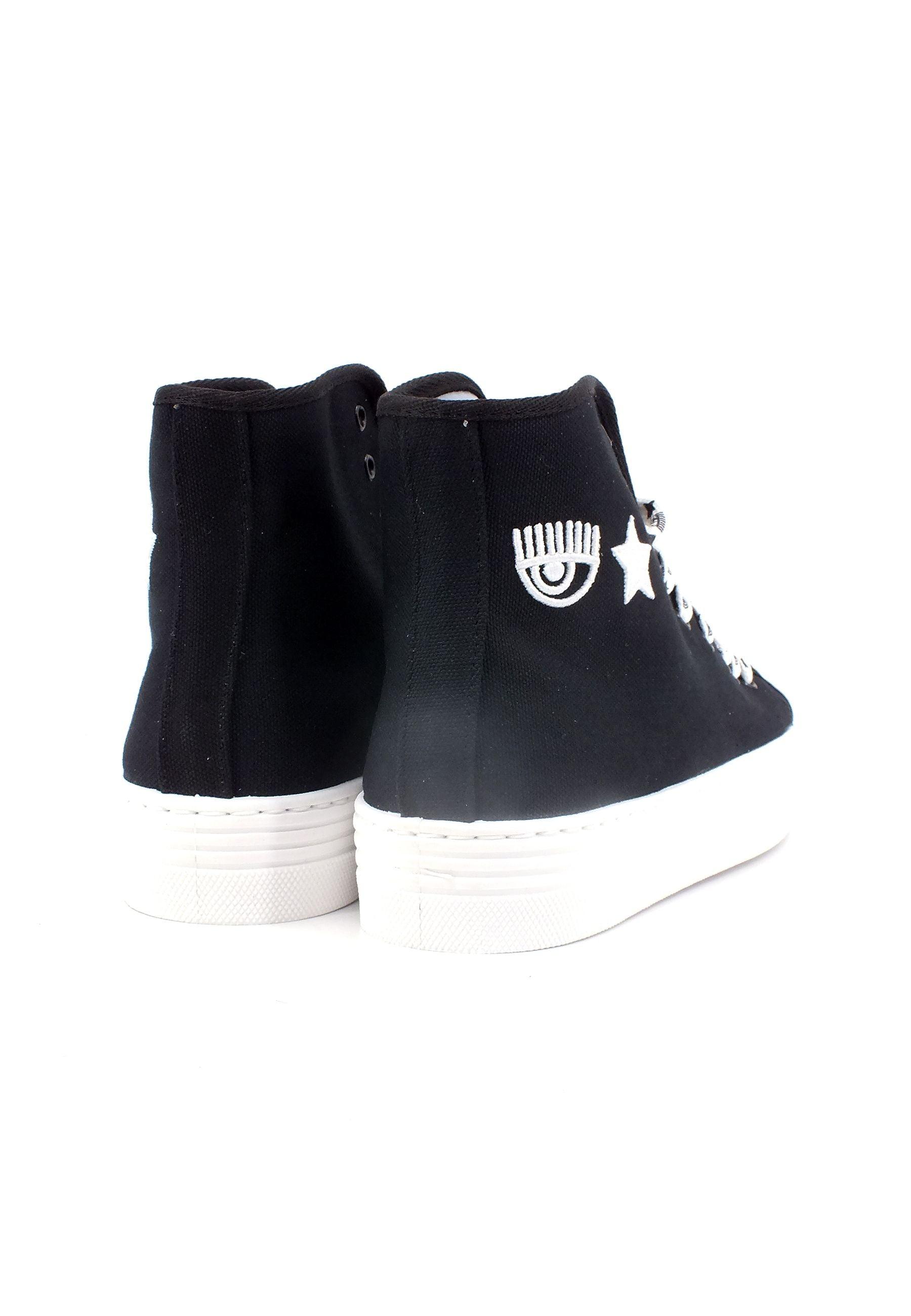CHIARA FERRAGNI Sneaker High Donna Black CF3122-001 - Sandrini Calzature e Abbigliamento