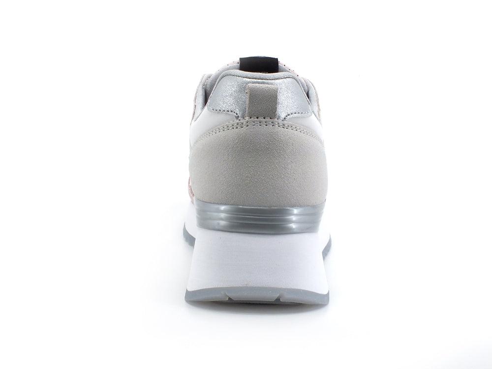 COLMAR High Outsole Sneaker Suede White Blush Pink TRAVISPRIME069 - Sandrini Calzature e Abbigliamento