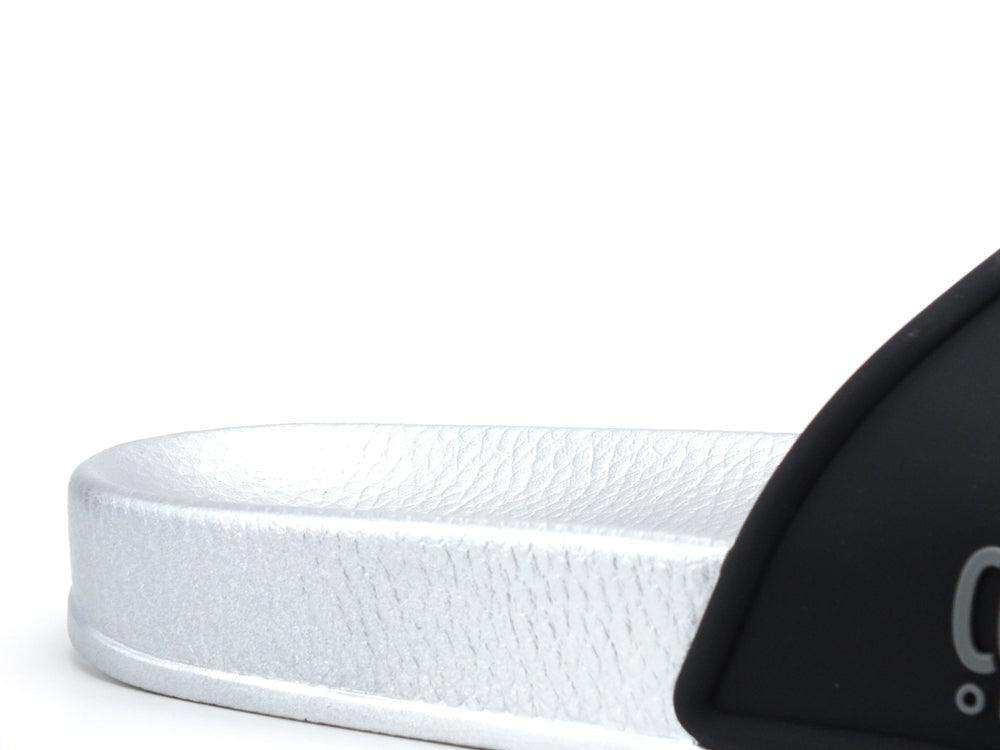 COLMAR Slipper Plain Ciabatta Bicolor Logo Black Silver SLIPPERPLAIN228 - Sandrini Calzature e Abbigliamento