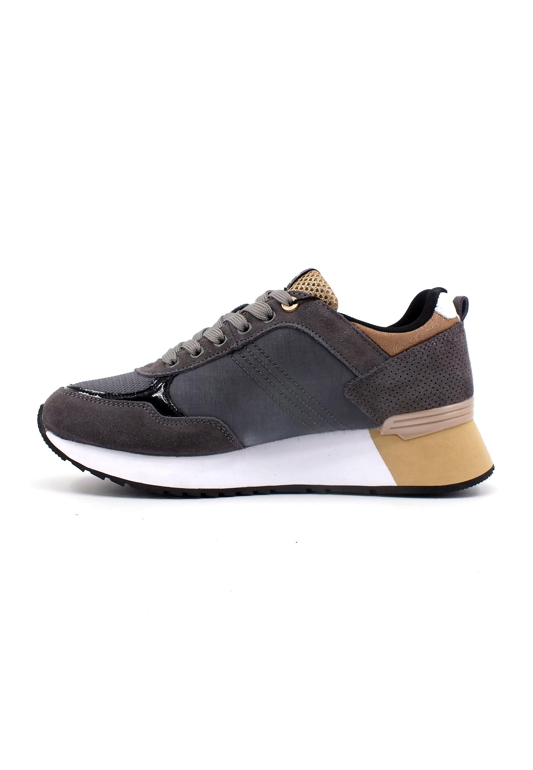 COLMAR Sneaker Donna Antracite Gold TRAVIS-AUTHENTIC-HIGHOUTSOLE - Sandrini Calzature e Abbigliamento