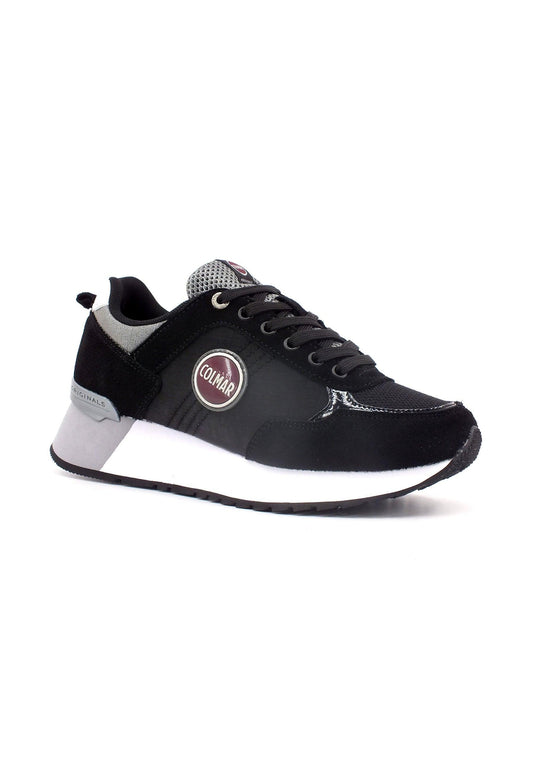 COLMAR Sneaker Donna Black Silver TRAVIS-AUTHENTIC-HIGHOUTSOLE - Sandrini Calzature e Abbigliamento
