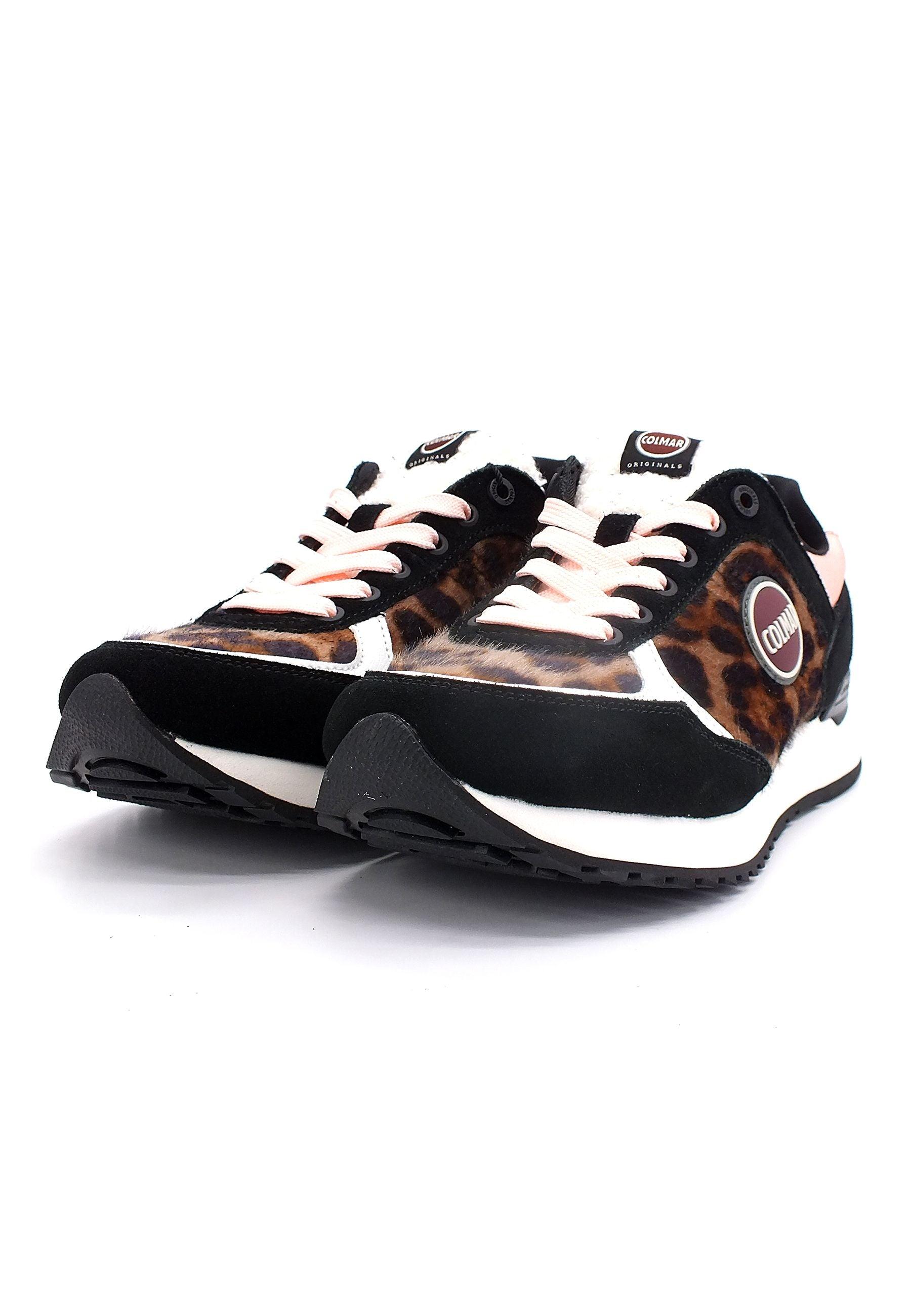 COLMAR Sneaker Donna Brown Black TRAVIS WILDCAT REGULAR OUTSOLE - Sandrini Calzature e Abbigliamento