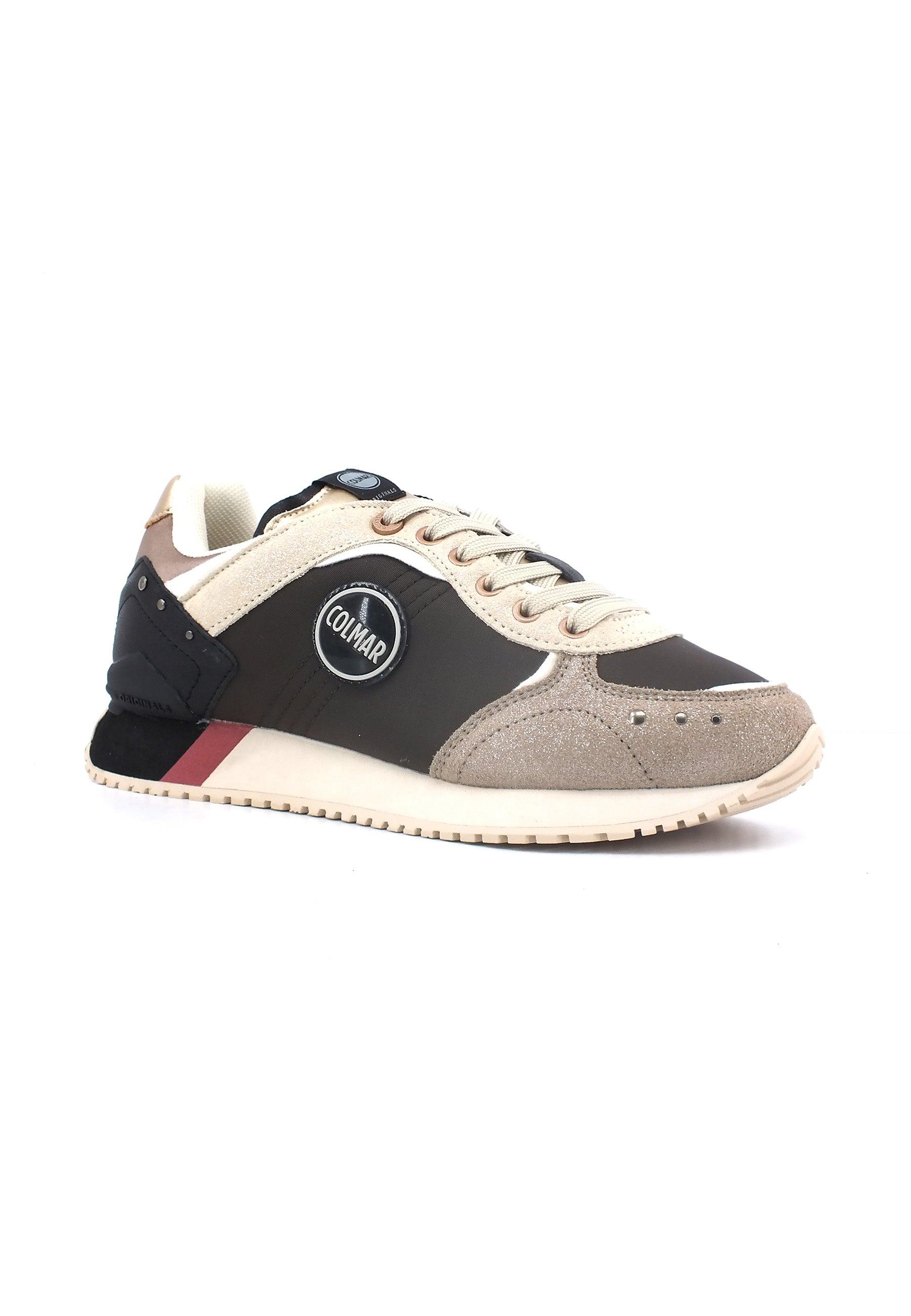 COLMAR Sneaker Donna Brown Pink Gold TRAVIS-PLUS-GLARE - Sandrini Calzature e Abbigliamento