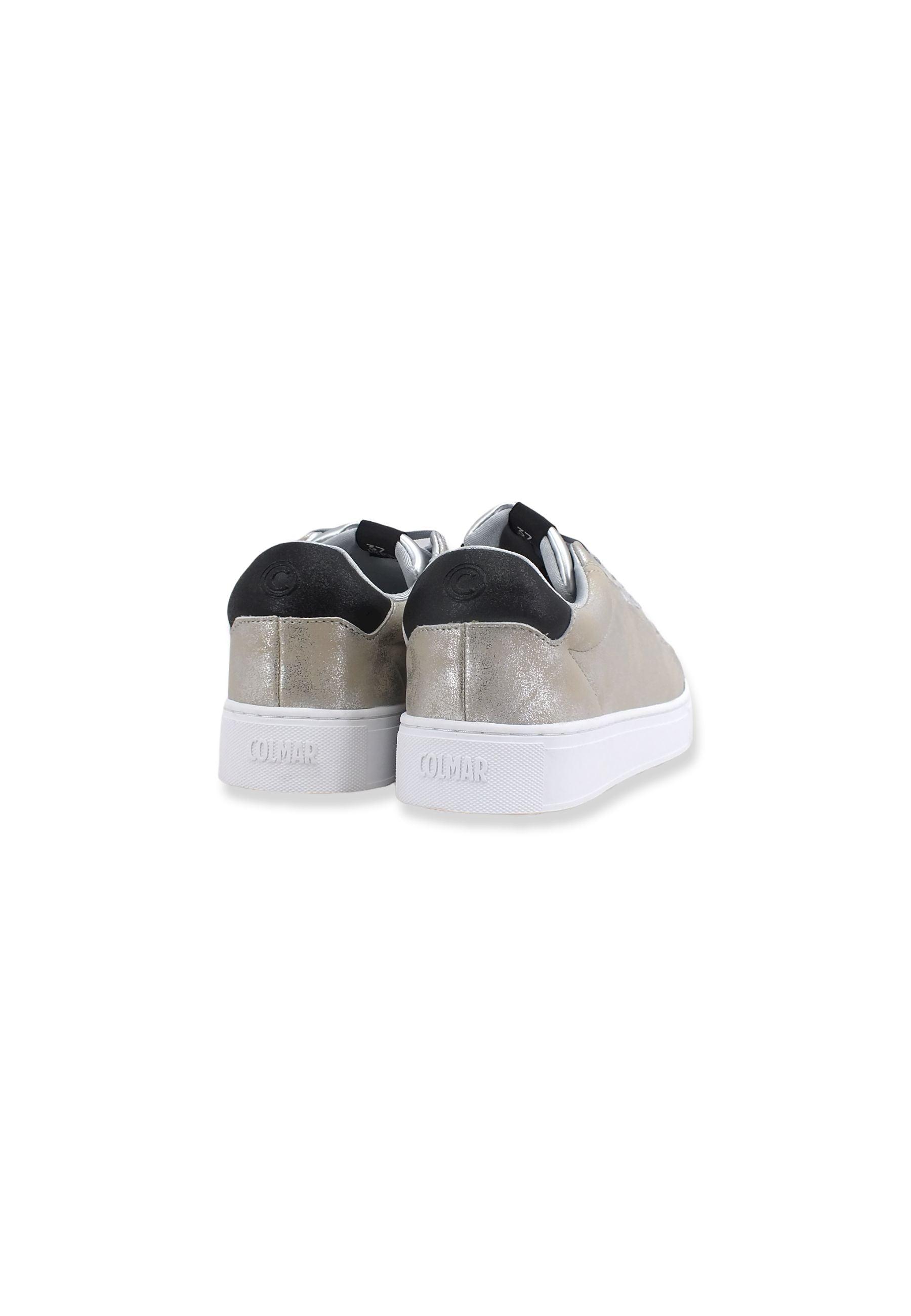 COLMAR Sneaker Lamè Donna Silver BATES PUNK - Sandrini Calzature e Abbigliamento