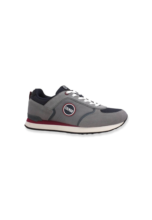 COLMAR Sneaker Running Uomo Gray Navy Bordeaux TRAVIS BLOCK - Sandrini Calzature e Abbigliamento