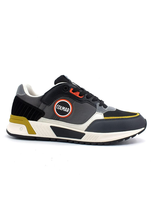 COLMAR Sneaker Uomo Dark Grey Black Ochre DALTON BACKWORD - Sandrini Calzature e Abbigliamento