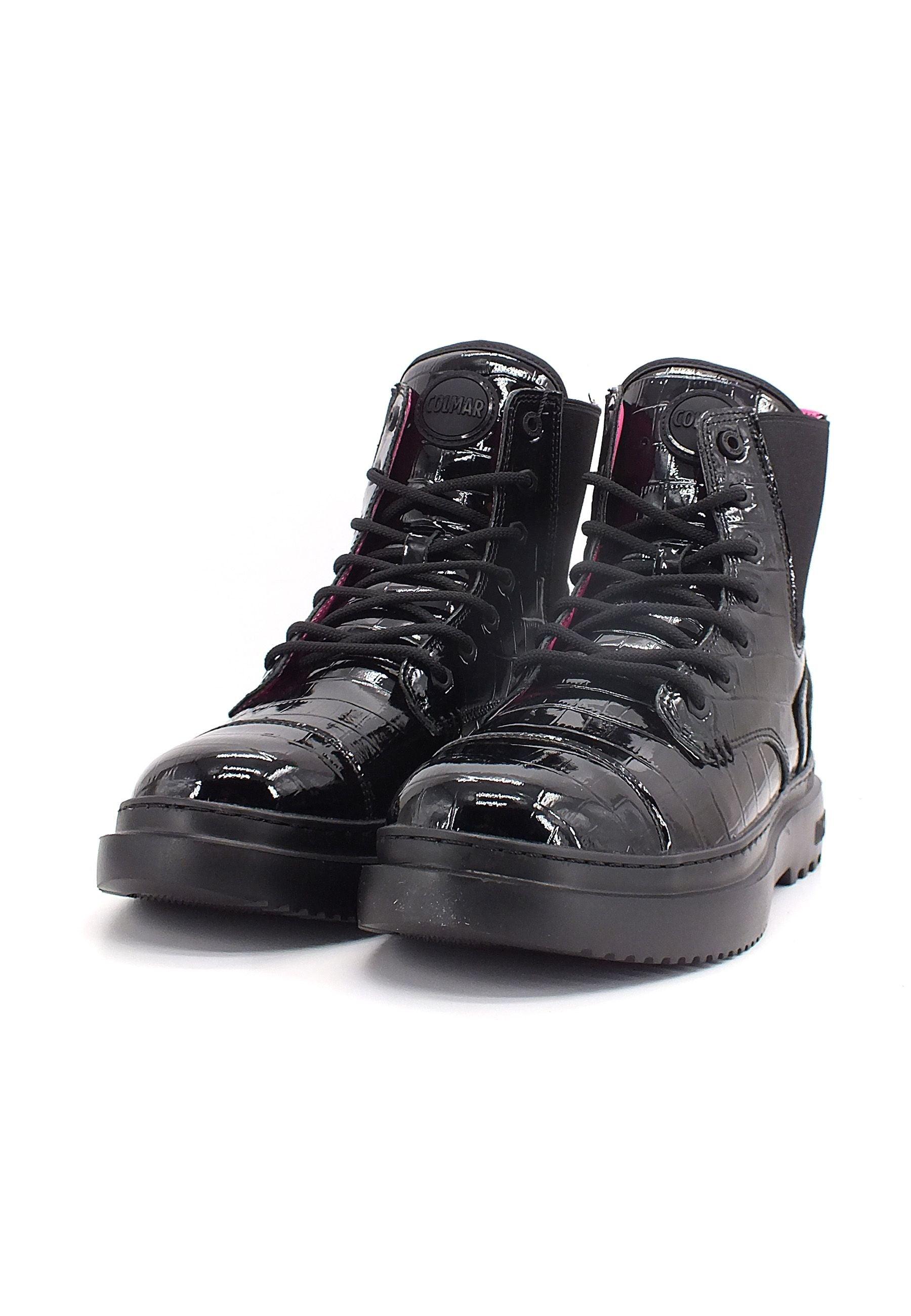 COLMAR Stivaletto Anfibio Donna Black CONNOR COCCO - Sandrini Calzature e Abbigliamento