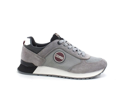 COLMAR Travis Authentic Sneaker Suede Grey Black TRAVISAUTHENTIC007 - Sandrini Calzature e Abbigliamento