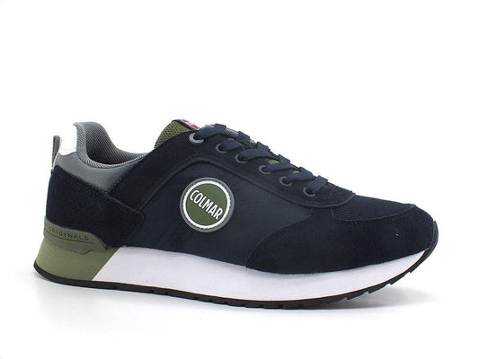 COLMAR Travis Colors 015 Sneaker Navy Blue Green - Sandrini Calzature e Abbigliamento