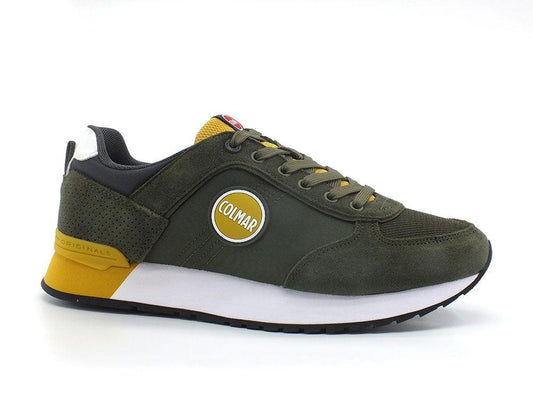 COLMAR Travis Colors 016 Sneaker Green Ochre Dark Gray - Sandrini Calzature e Abbigliamento