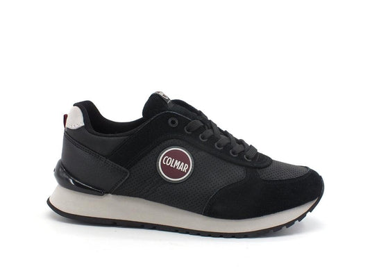 COLMAR Travis Drill Sneaker Suede Black TRAVISDRILL023 - Sandrini Calzature e Abbigliamento
