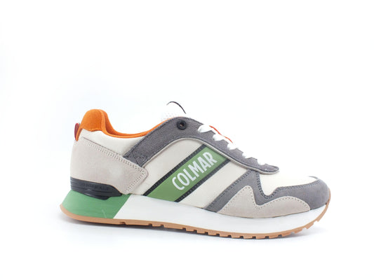 COLMAR Travis Pro Games Sneaker Beige Verde Arancio TRAVISPROGAMES053 - Sandrini Calzature e Abbigliamento