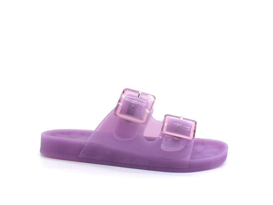 COLORS OF CALIFORNA Ciabatta 2 Fibbie Viola Lilla - Sandrini Calzature e Abbigliamento