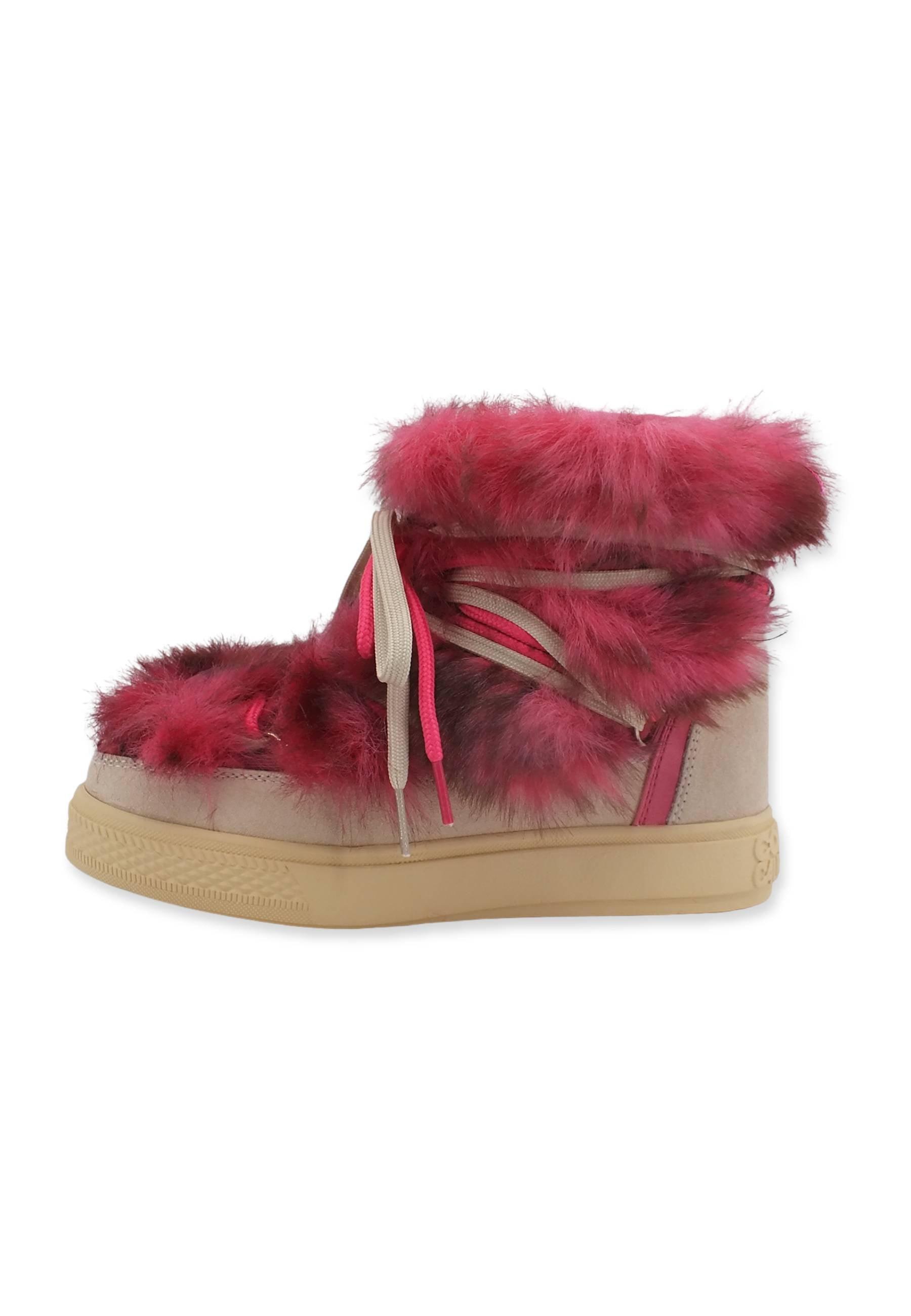 COLORS OF CALIFORNIA Boot Snow Stivaletto Pelo Donna Rosa Fuxia HC.YSNOW020 - Sandrini Calzature e Abbigliamento