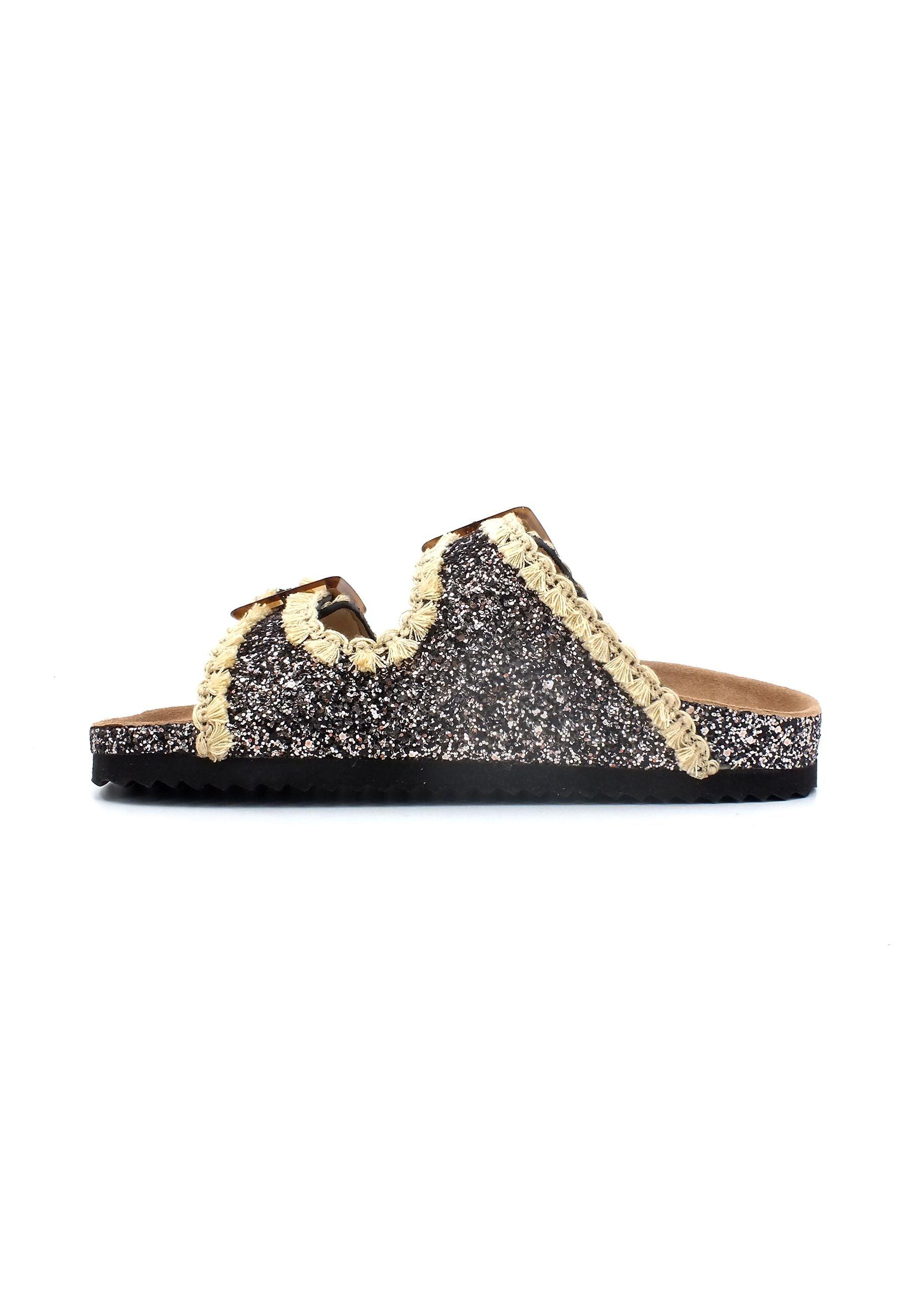 COLORS OF CALIFORNIA Ciabatta Donna Glitter Black HC.BIO079 - Sandrini Calzature e Abbigliamento