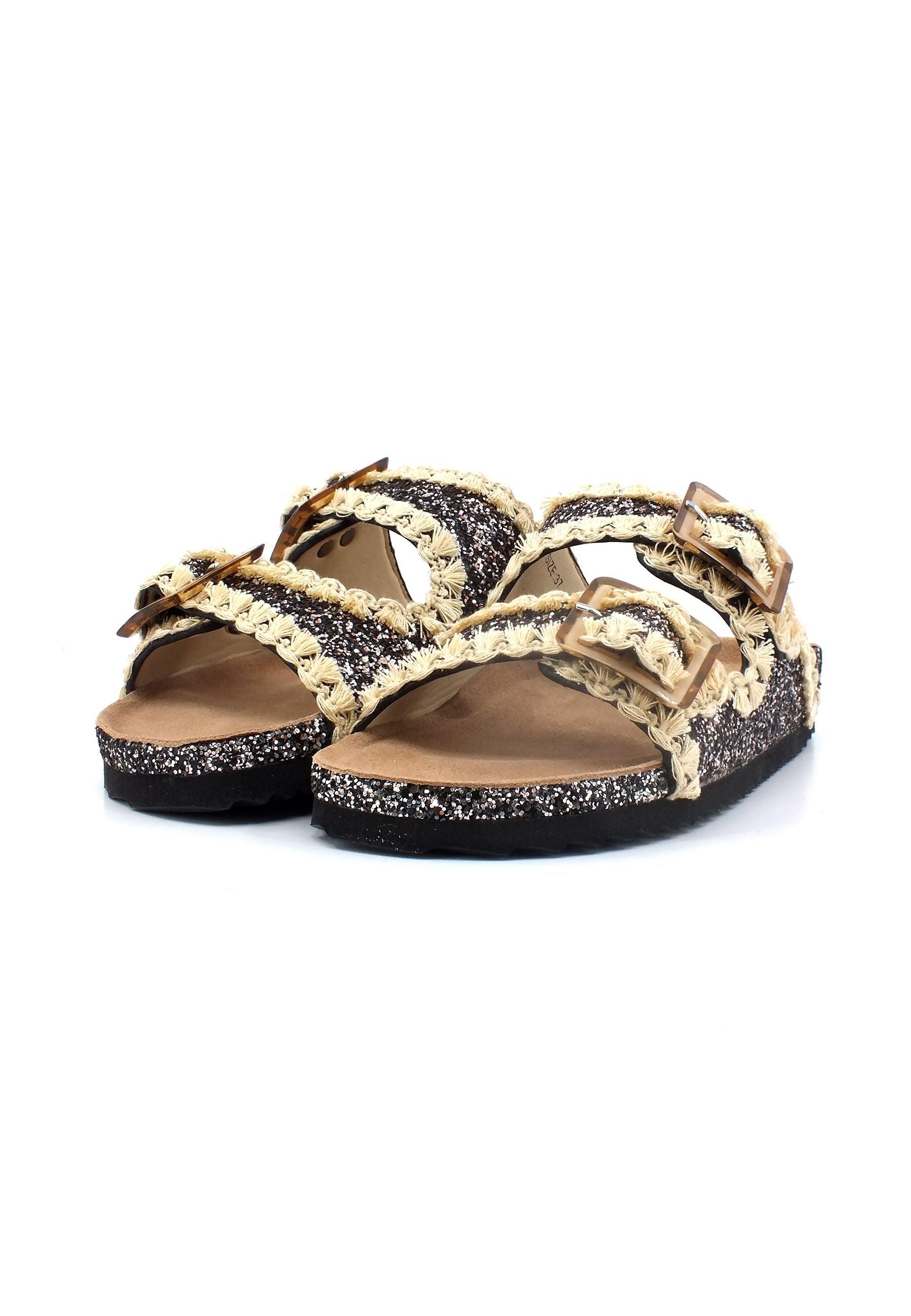 COLORS OF CALIFORNIA Ciabatta Donna Glitter Black HC.BIO079 - Sandrini Calzature e Abbigliamento