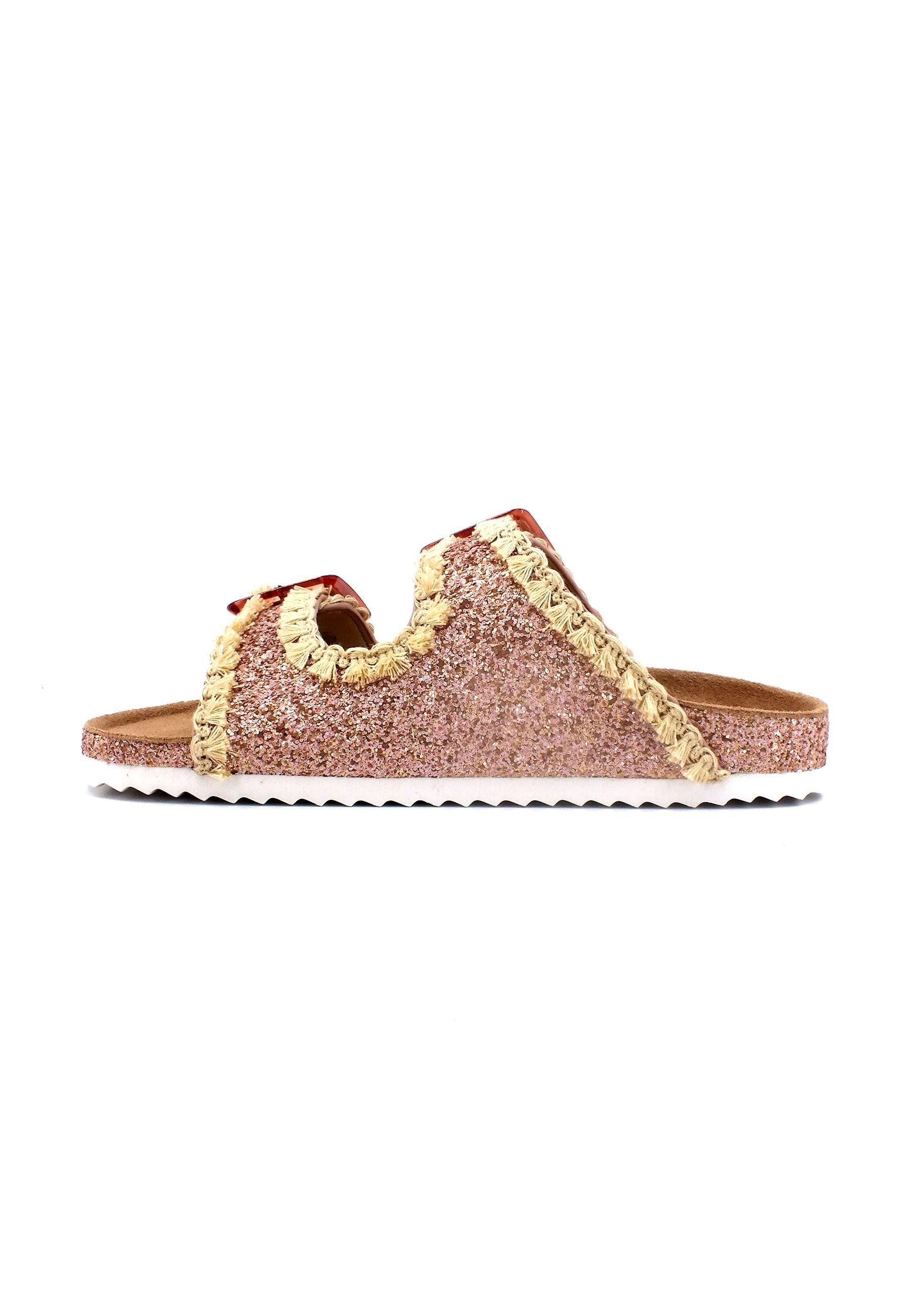 COLORS OF CALIFORNIA Ciabatta Donna Glitter Light Pink HC.BIO079 - Sandrini Calzature e Abbigliamento