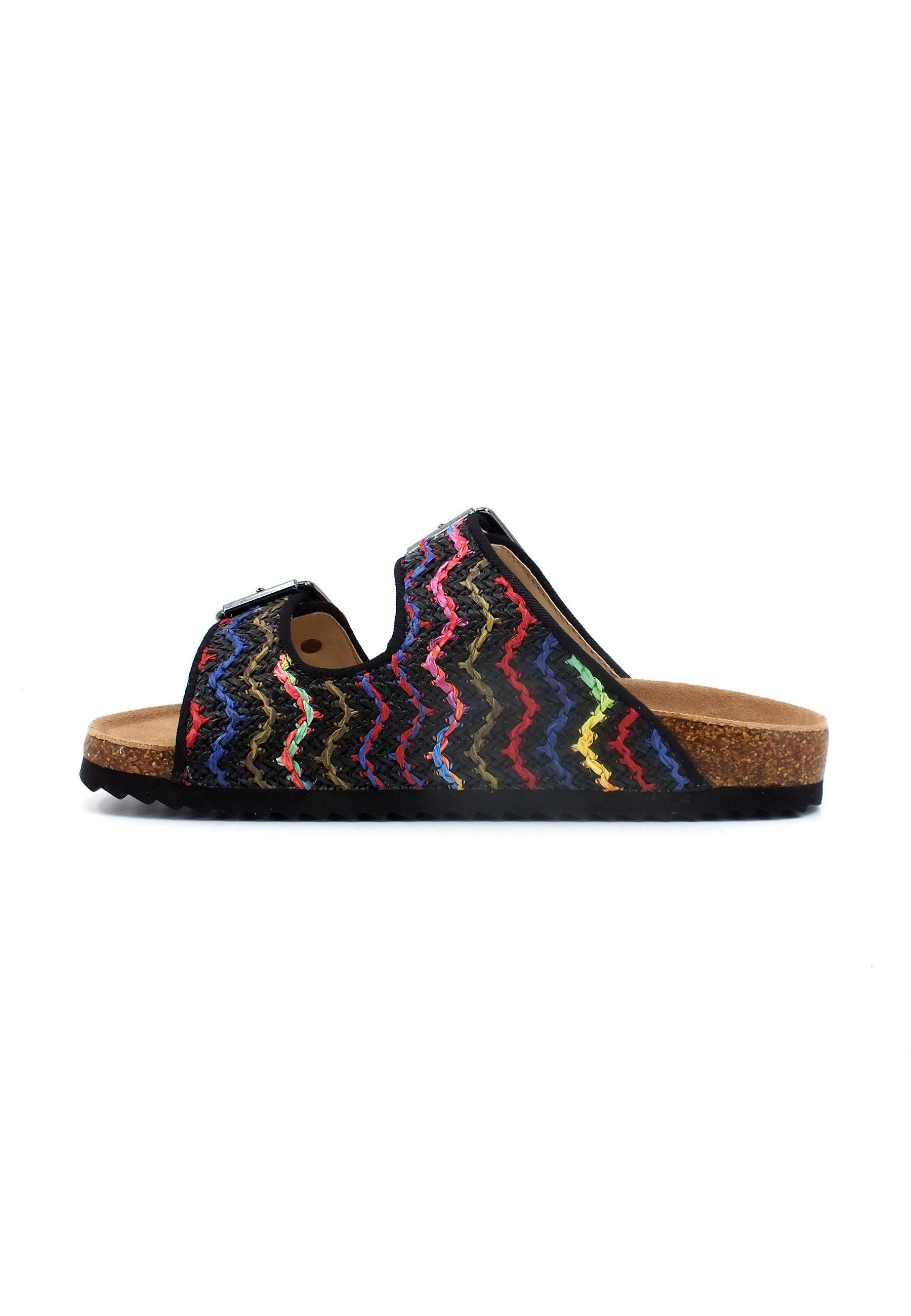 COLORS OF CALIFORNIA Ciabatta Donna Multicolor Black HC.BIO308 - Sandrini Calzature e Abbigliamento