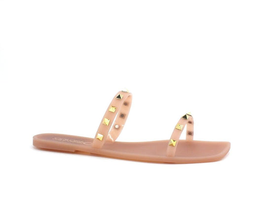 COLORS OF CALIFORNIA Ciabatta Listini Borchie Light Pink HC.JFOUL28 - Sandrini Calzature e Abbigliamento