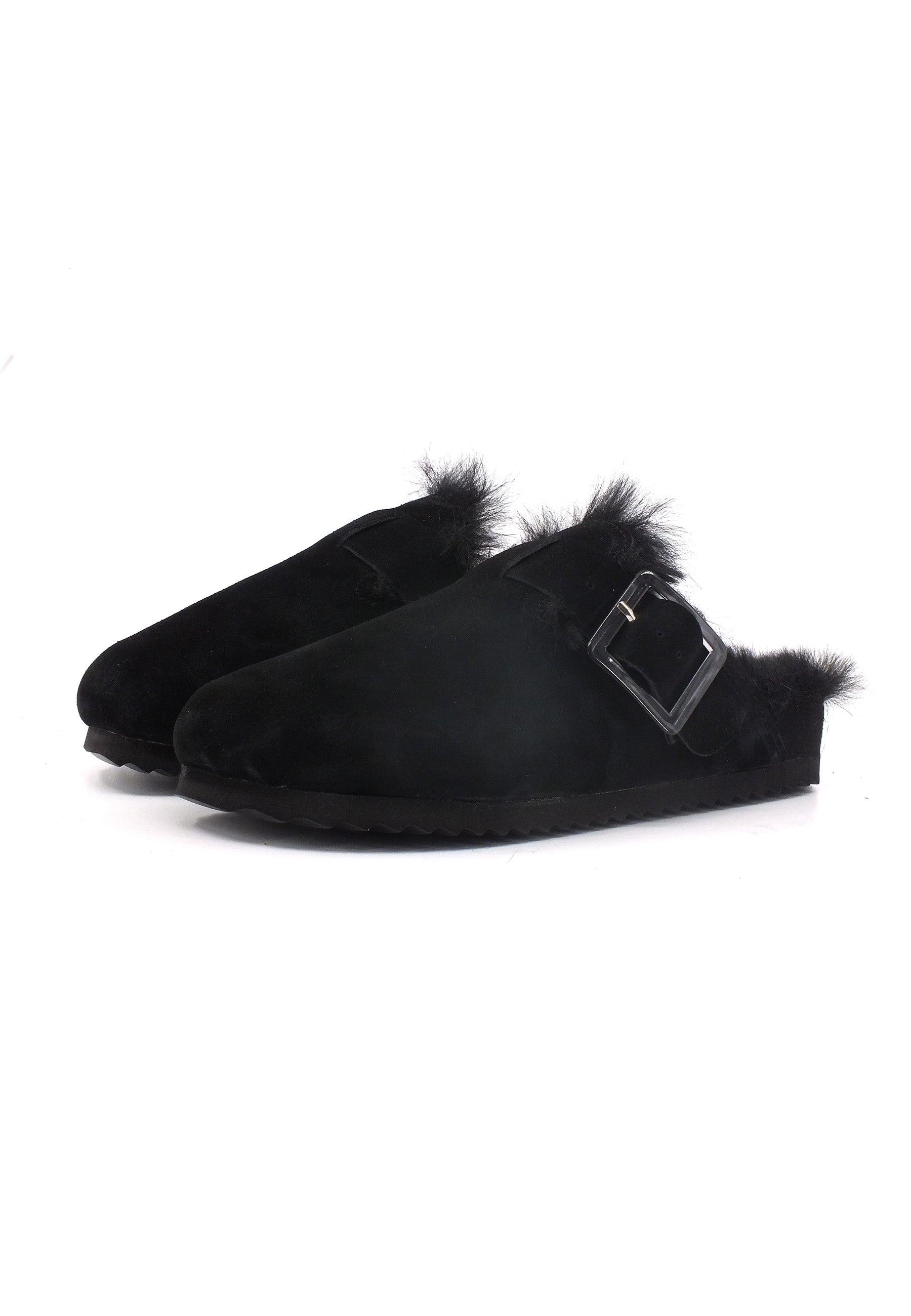 COLORS OF CALIFORNIA Ciabatta Pelo Donna Black HC.FURBIO024 - Sandrini Calzature e Abbigliamento