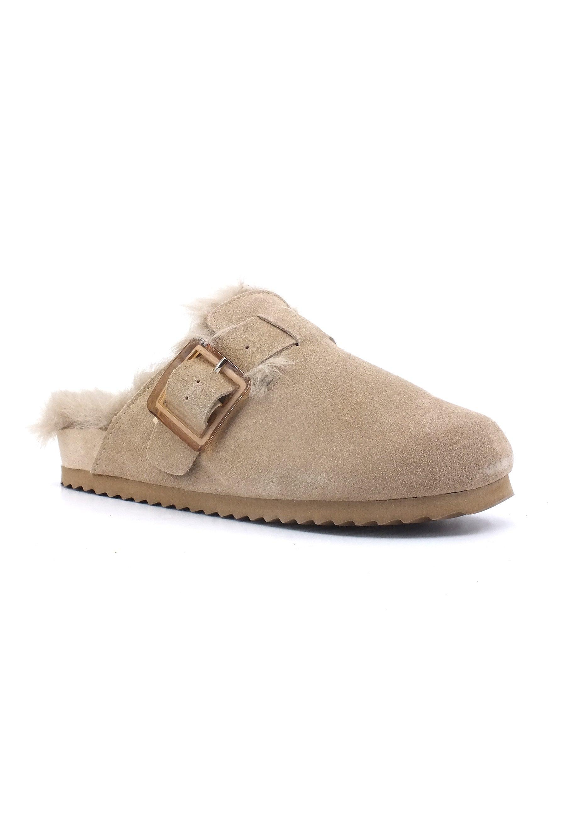 COLORS OF CALIFORNIA Ciabatta Pelo Donna New Tan Beige HC.FURBIO024 - Sandrini Calzature e Abbigliamento