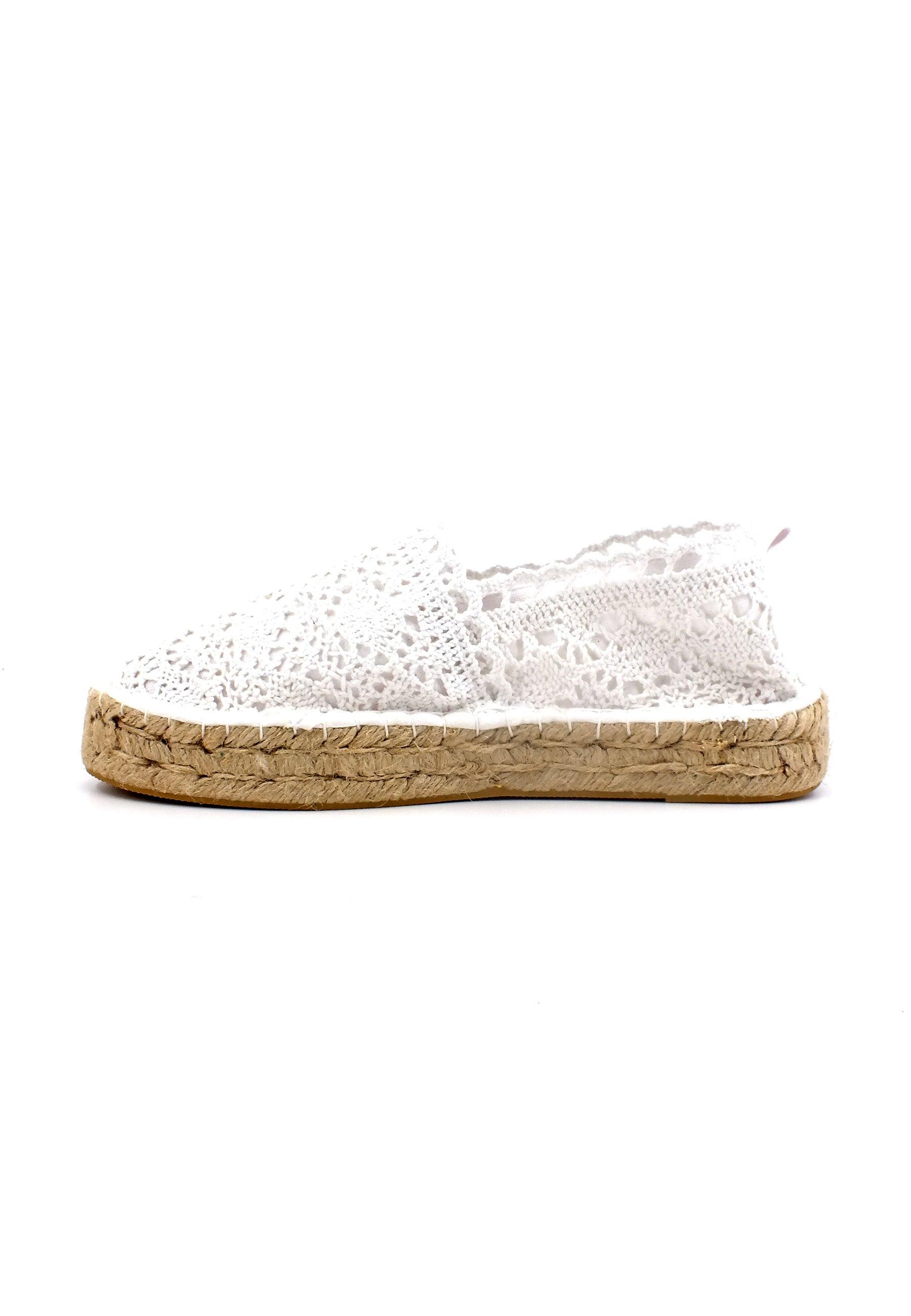 COLORS OF CALIFORNIA Espadrillas Pizzo Donna White HC.ESPA02 - Sandrini Calzature e Abbigliamento