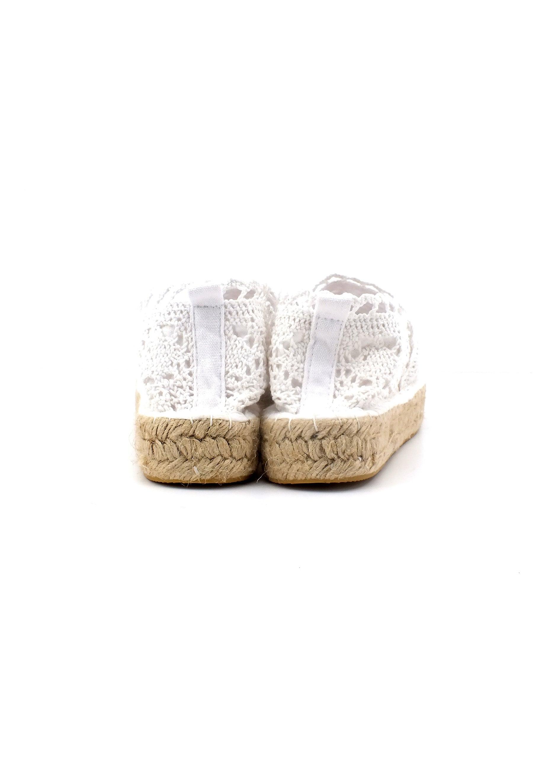 COLORS OF CALIFORNIA Espadrillas Pizzo Donna White HC.ESPA02 - Sandrini Calzature e Abbigliamento