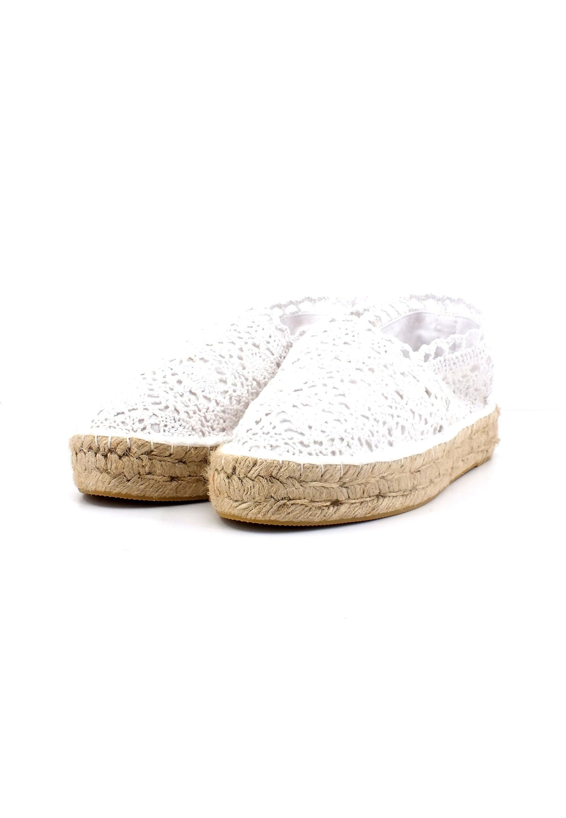 COLORS OF CALIFORNIA Espadrillas Pizzo Donna White HC.ESPA02 - Sandrini Calzature e Abbigliamento