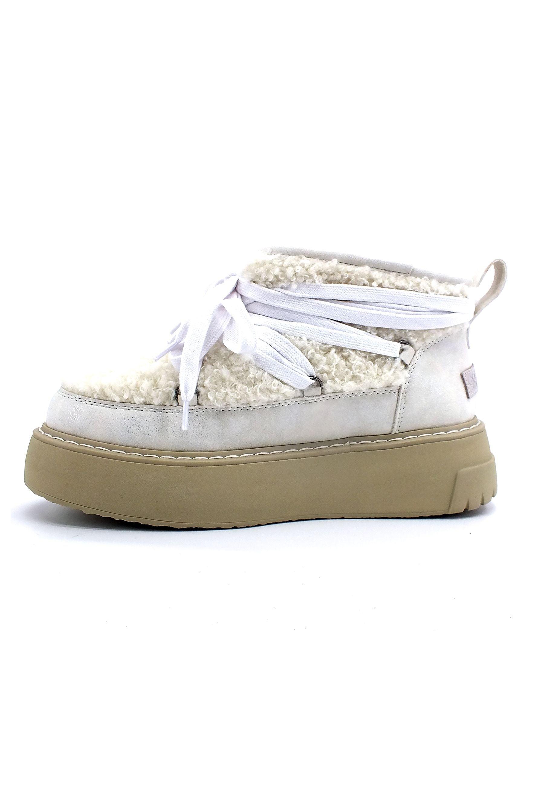 COLORS OF CALIFORNIA Mini Dolly Stivaletto Pelo Donna White HC.BLAST05 - Sandrini Calzature e Abbigliamento