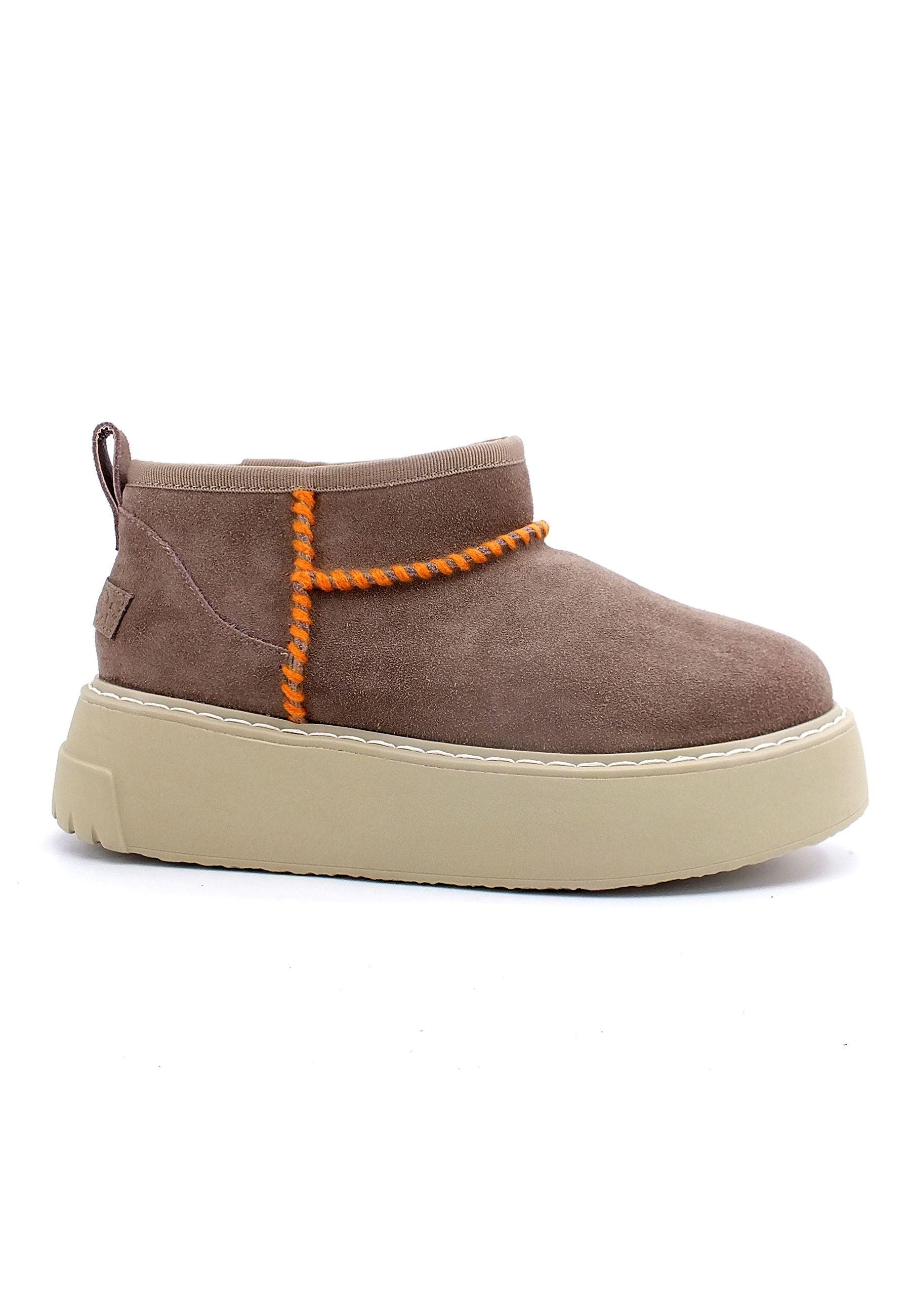 COLORS OF CALIFORNIA Mini Stivaletto Pelo Donna Marrone Taupe HC.BLAST01 - Sandrini Calzature e Abbigliamento