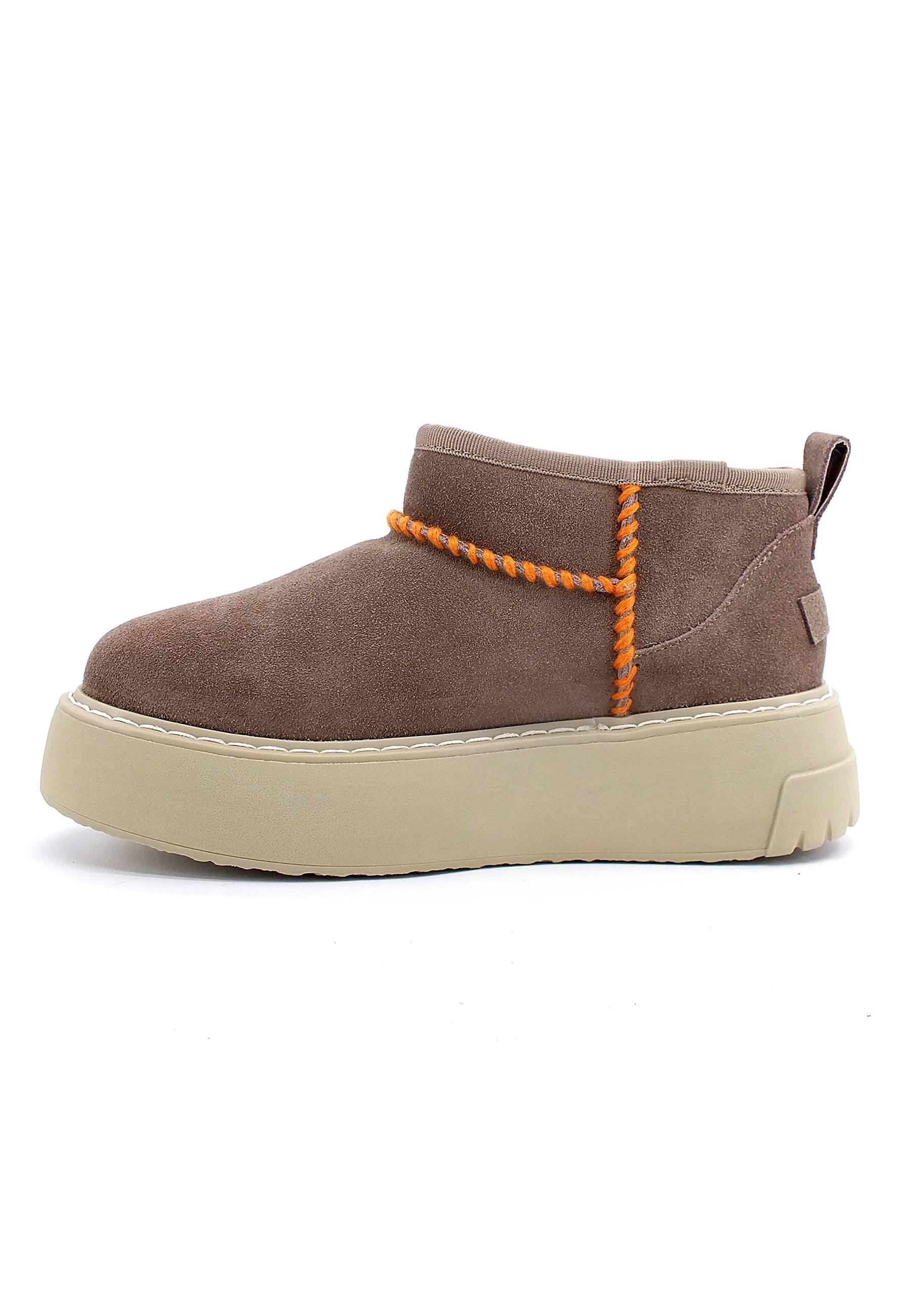COLORS OF CALIFORNIA Mini Stivaletto Pelo Donna Marrone Taupe HC.BLAST01 - Sandrini Calzature e Abbigliamento
