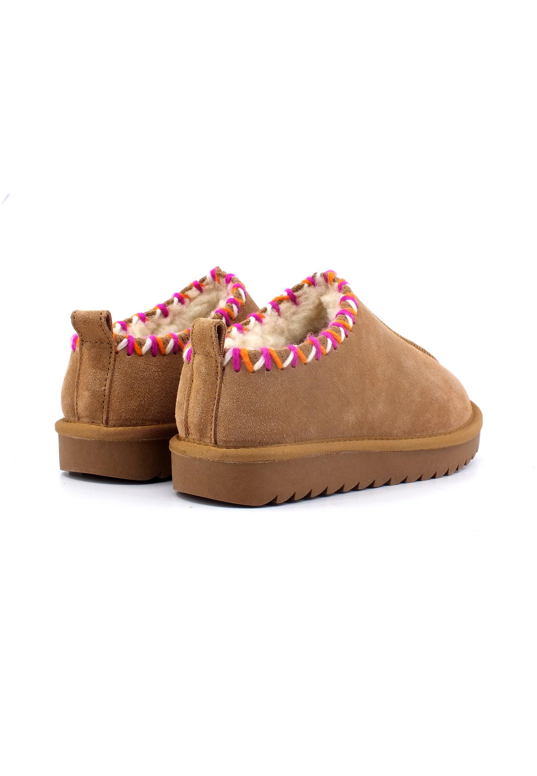 COLORS OF CALIFORNIA Sabot Pelo Donna Marrone Tan HC.YW241 - Sandrini Calzature e Abbigliamento