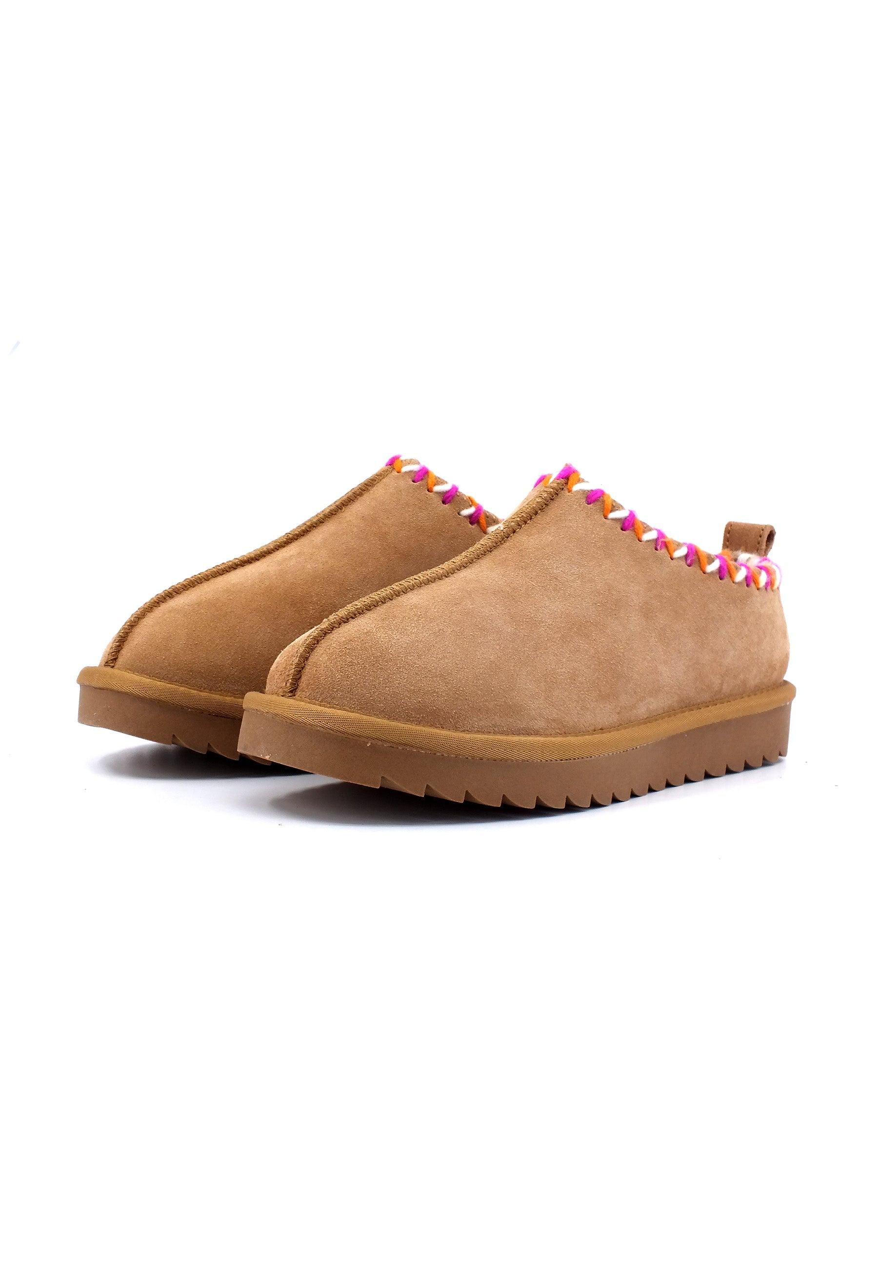 COLORS OF CALIFORNIA Sabot Pelo Donna Marrone Tan HC.YW241 - Sandrini Calzature e Abbigliamento