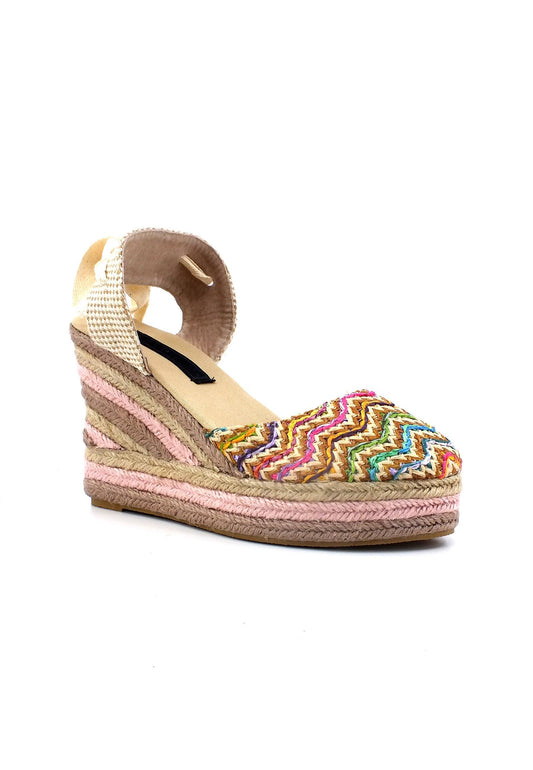 COLORS OF CALIFORNIA Sandalo Campesina Zeppa Donna Natural HC.CAPRI03 - Sandrini Calzature e Abbigliamento