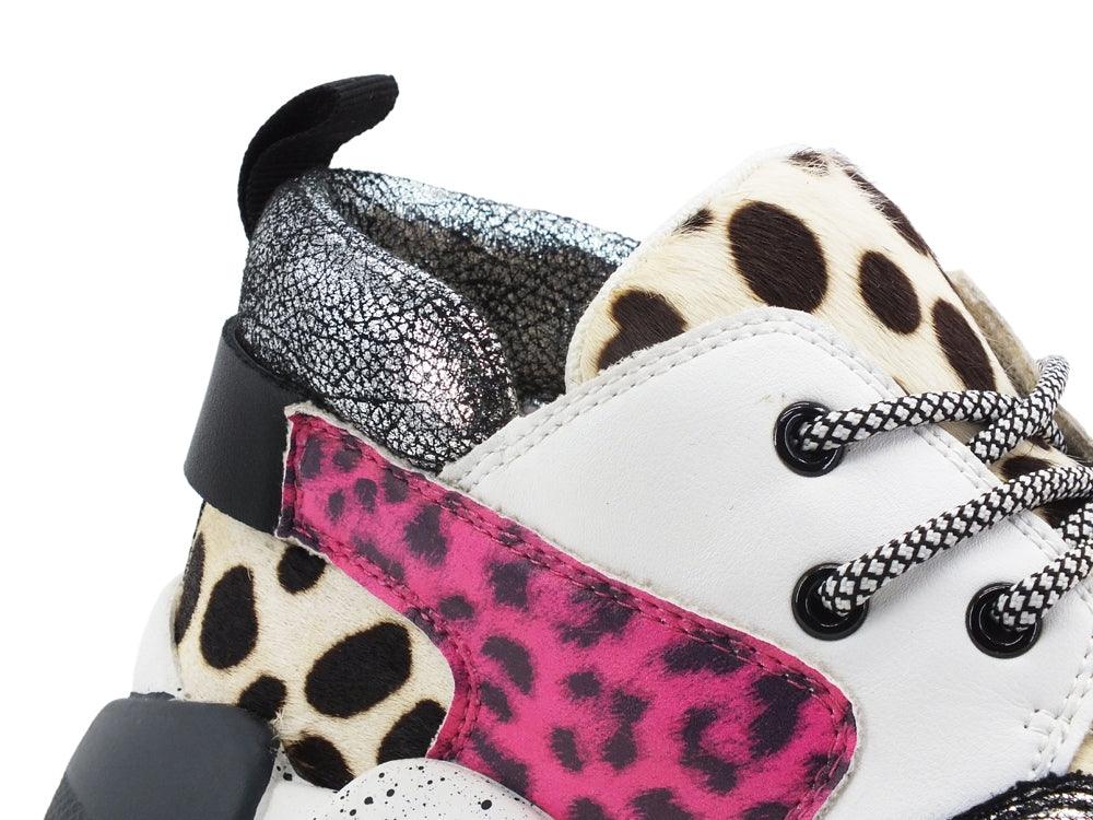 COLORS OF CALIFORNIA Sneaker Cavallino Maculata White HC.SPEED030 - Sandrini Calzature e Abbigliamento