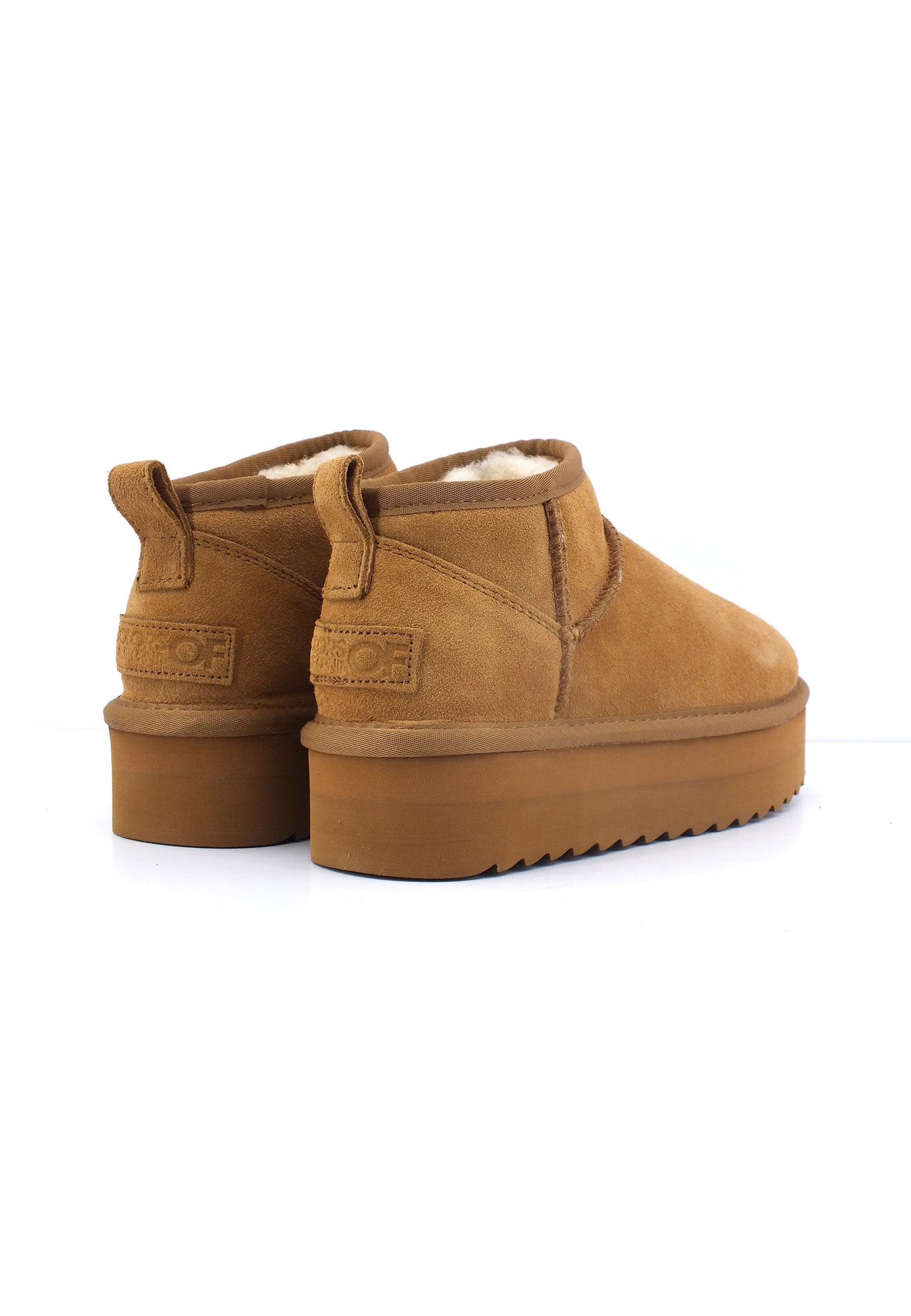 COLORS OF CALIFORNIA Stivaletto Pelo Donna Platform Tan HC.YWPLA01 - Sandrini Calzature e Abbigliamento
