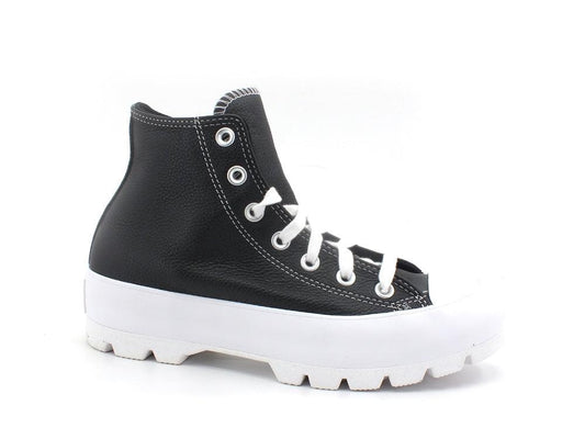 CONVERSE C.T. All Star Lugged Hi Leather Black White 567164C - Sandrini Calzature e Abbigliamento