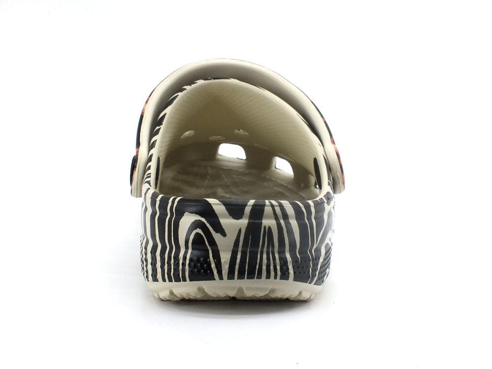CROCS Classic Animal Remix Clog Ciabatta Gomma Bone Zebra 207840-2Y9 - Sandrini Calzature e Abbigliamento
